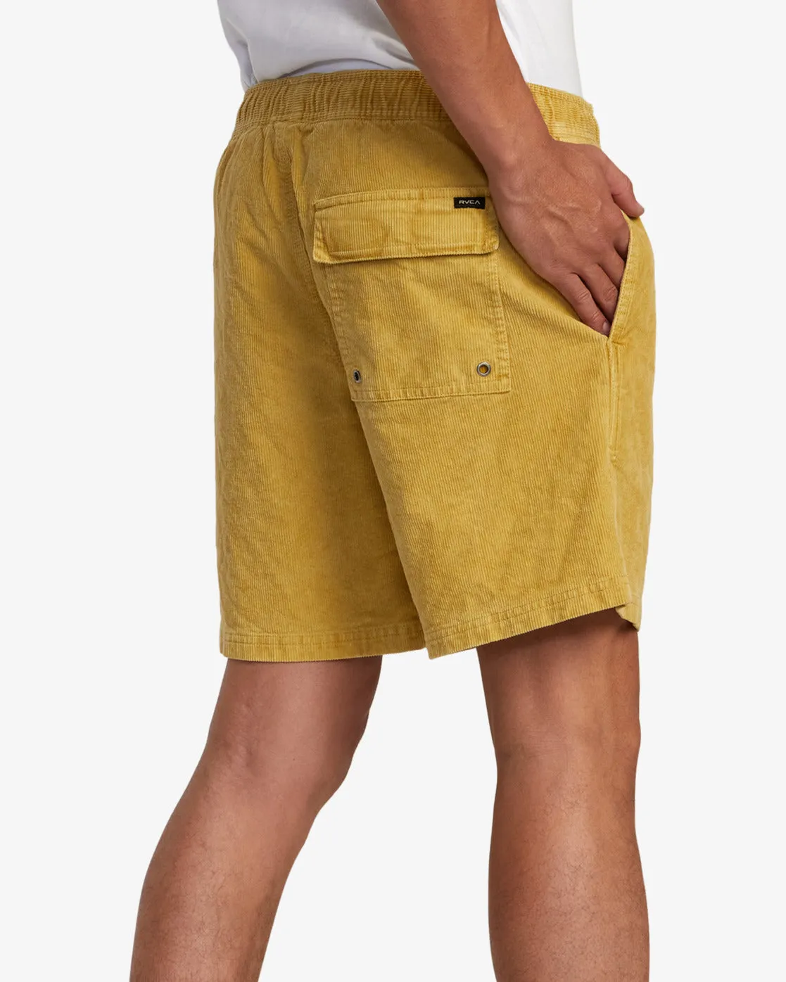 Escape Elastic Waist Corduroy Shorts 17” - Southern Moss