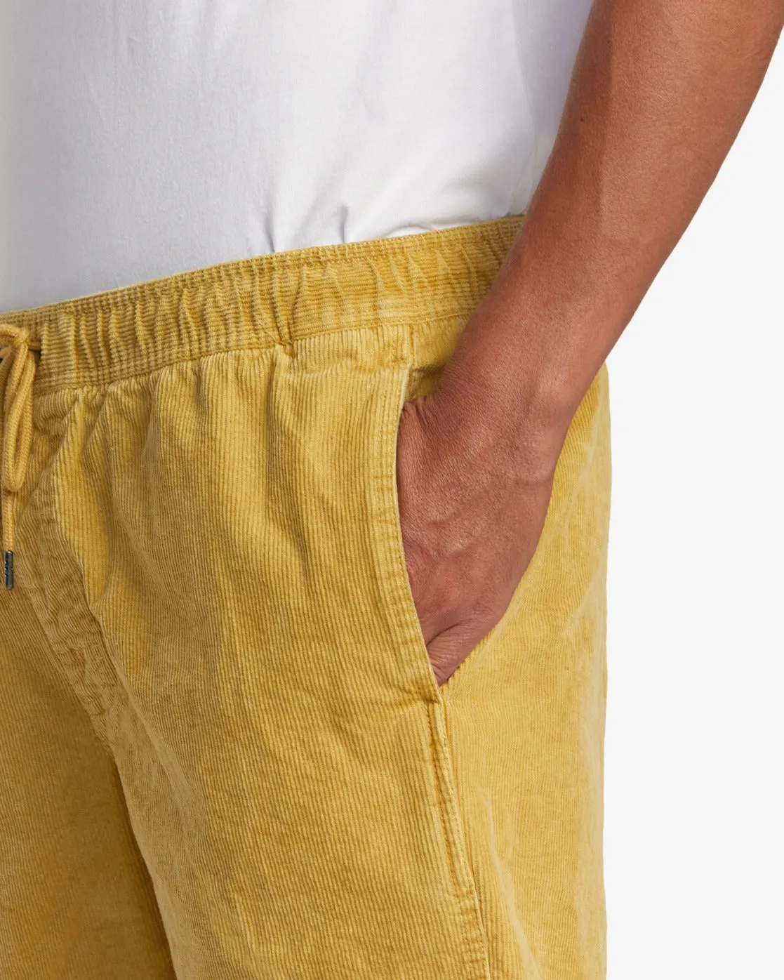 Escape Elastic Waist Corduroy Shorts 17” - Southern Moss