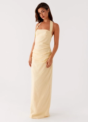 Rumour Has it Maxi Dress - Yellow Versatile Look