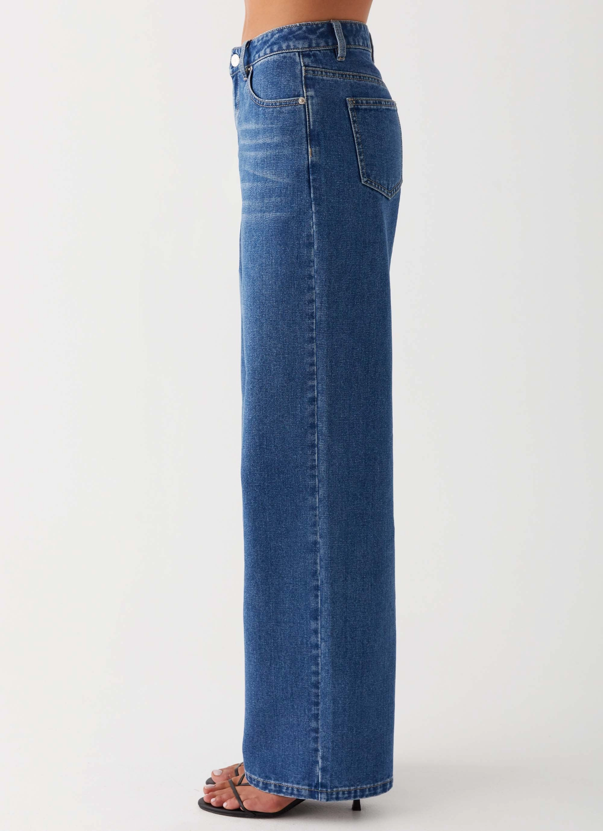 Keanna Low Rise Jeans - Indigo Chafe Free StaticDissipativeFabric