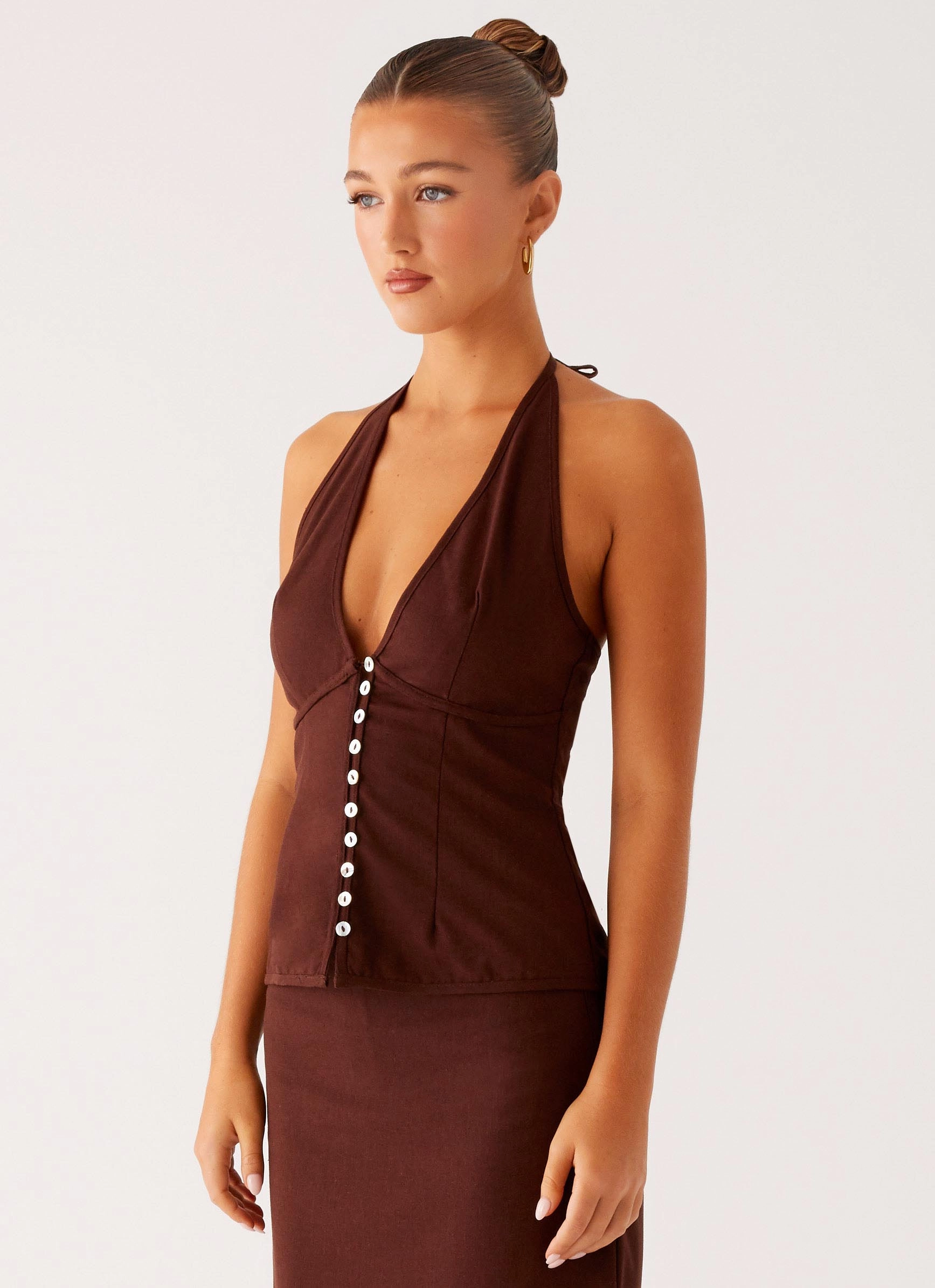 Esther Top - Chocolate Erasable Surface Coating