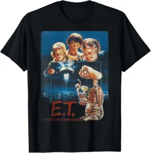 E.T. Distressed Vintage Photograph Graphic T-Shirt T-Shirt