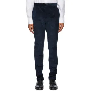 Etro Navy Paisley Corduroy Trousers