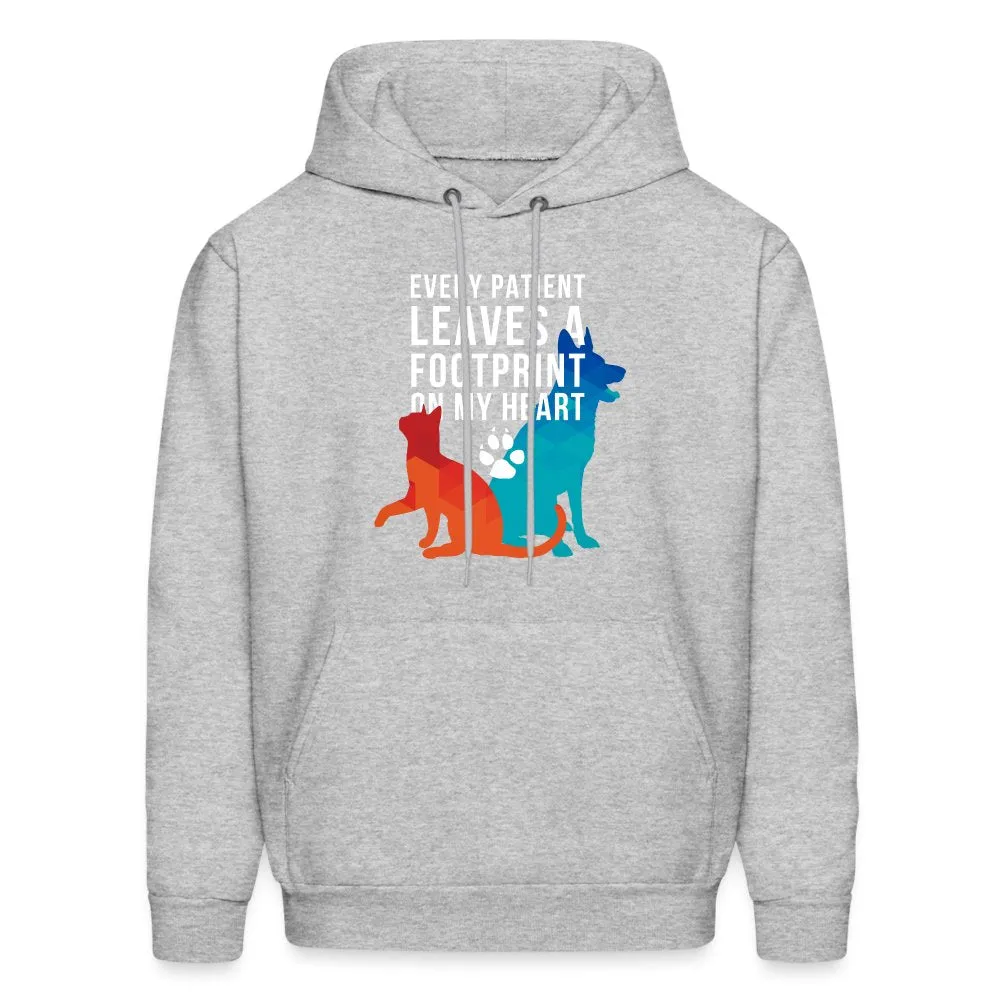Every patient leaves a footprint on my heart Men's Hoodie