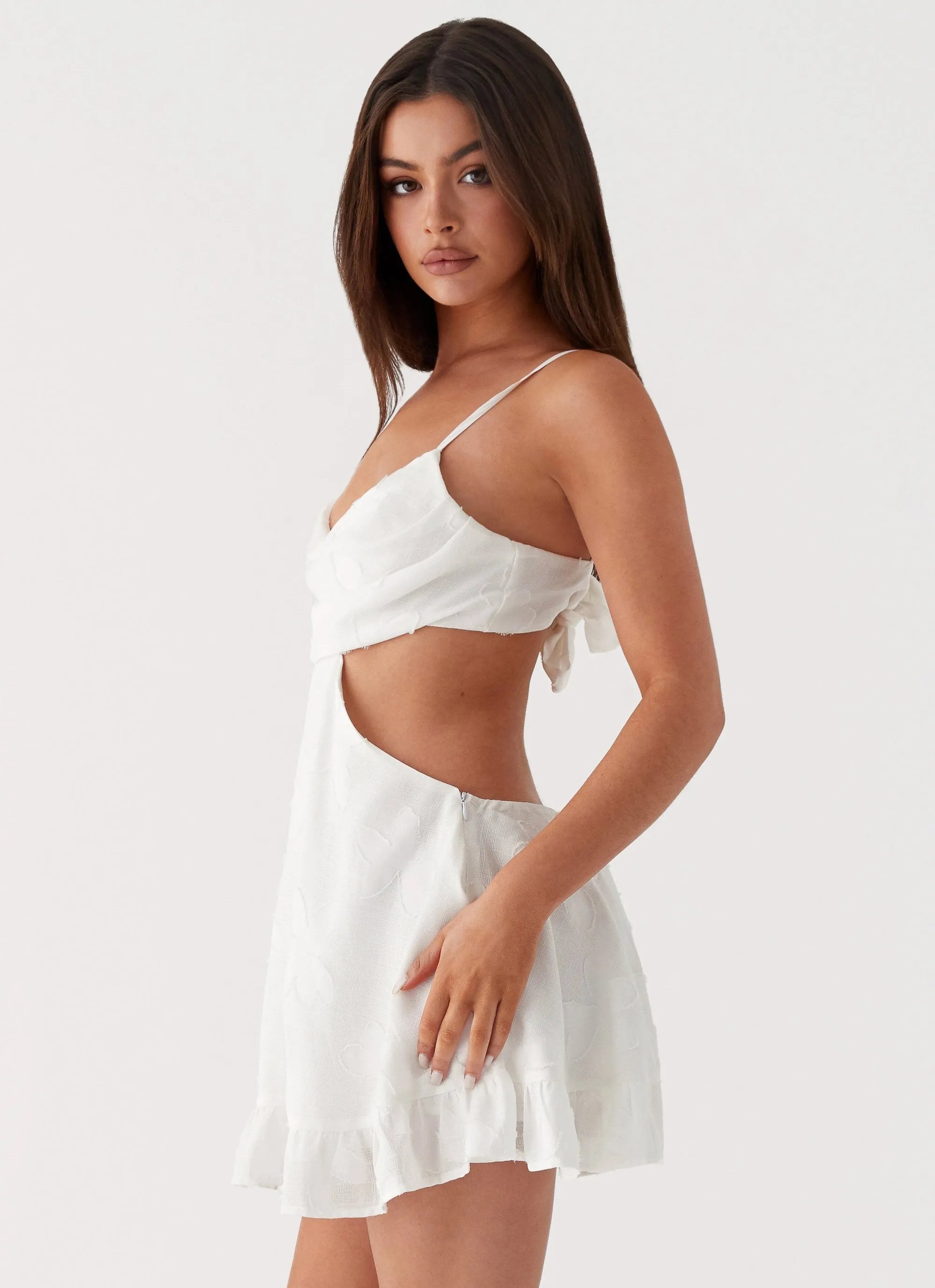 Sleek Motion Dorothea Mini Dress - White