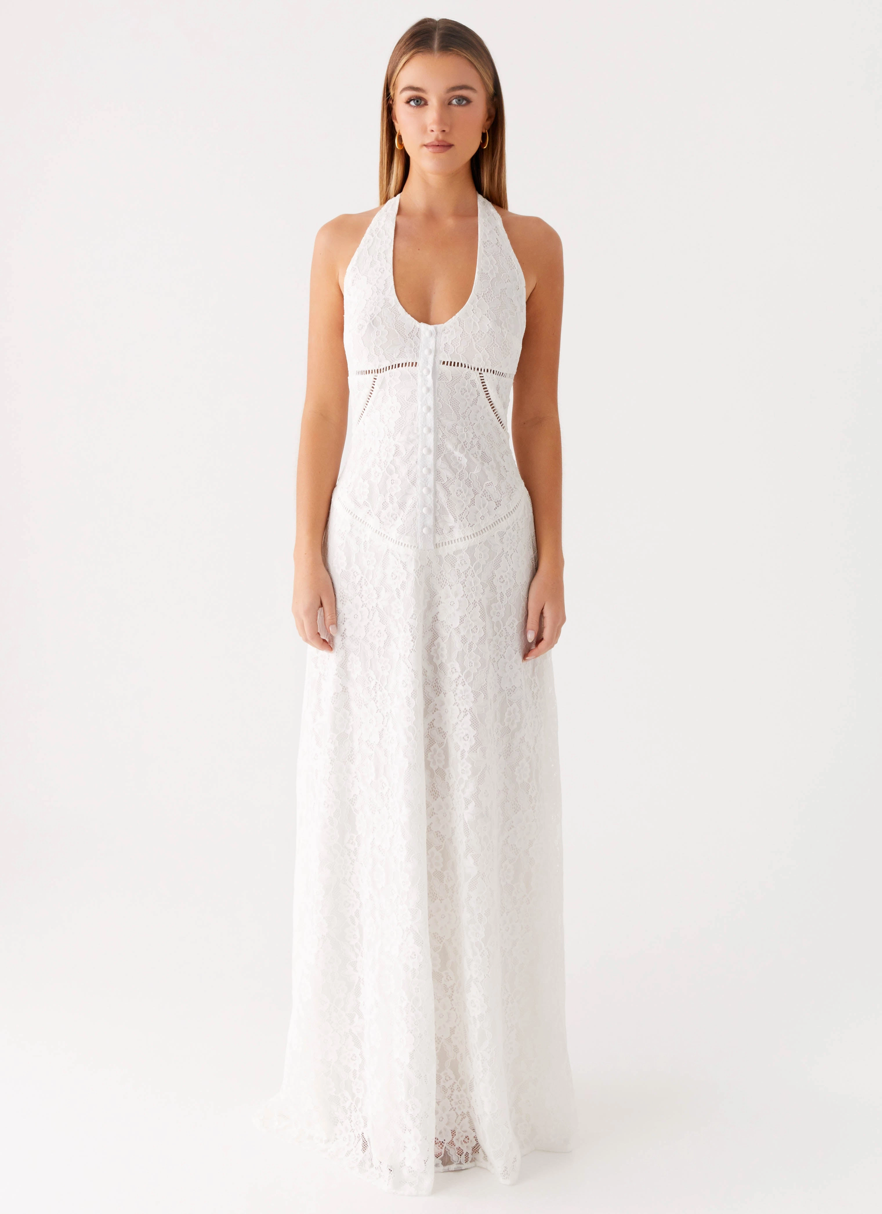 Elegant Tailoring Ember Valley Maxi Dress - Ivory