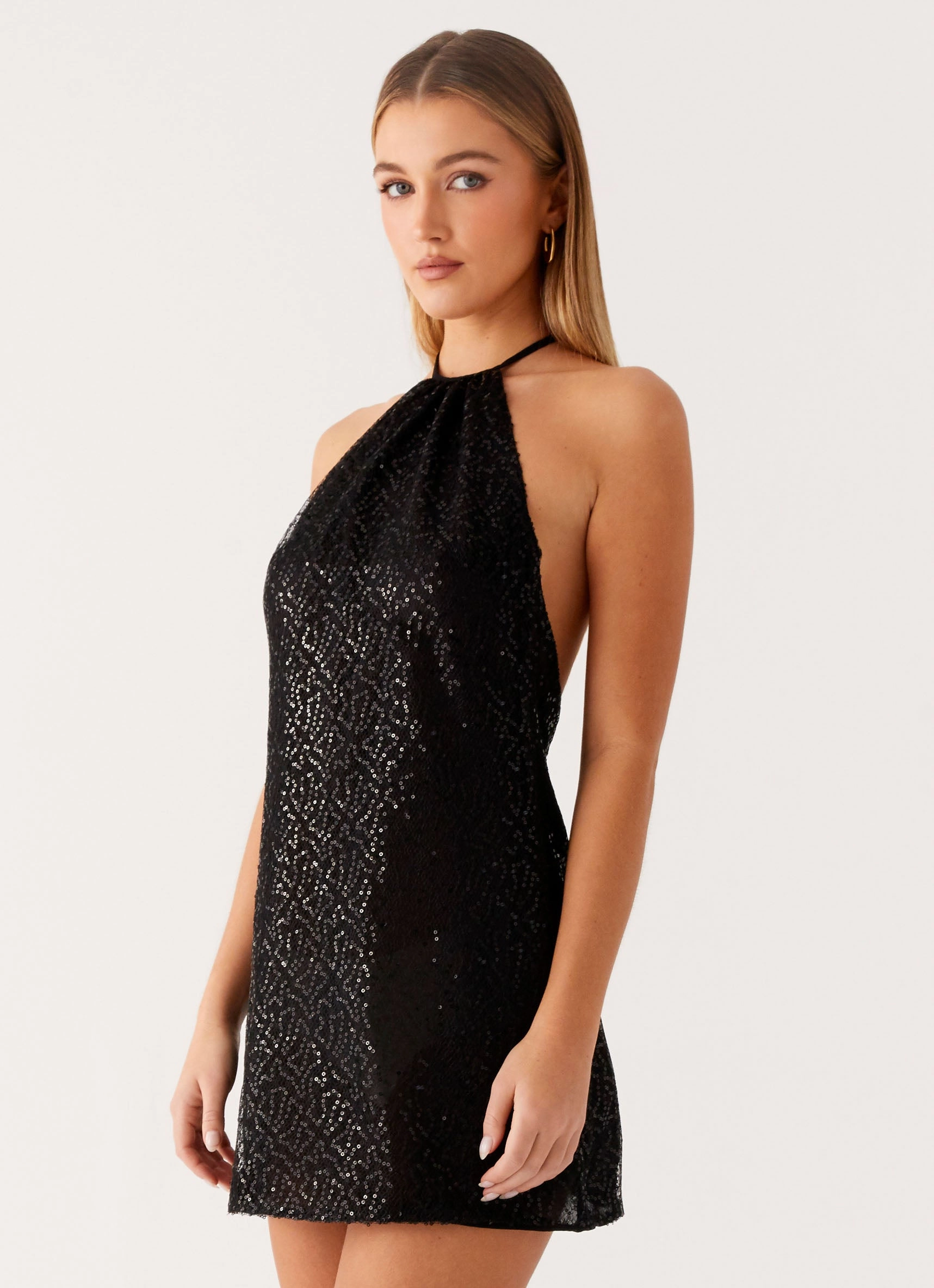 Trendy Vibes Trendy Look Kingdom Sequin Mini Dress - Black