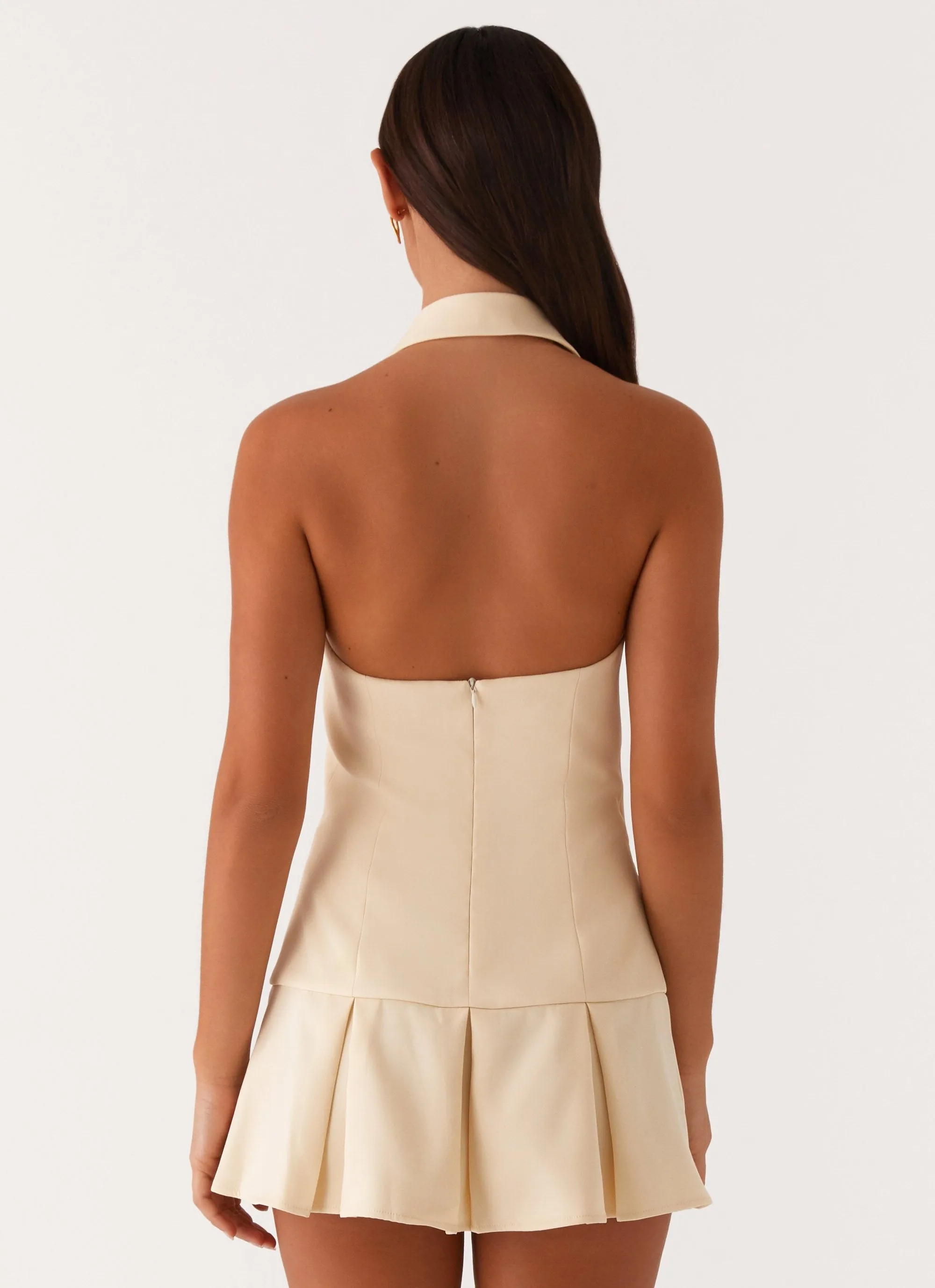 Perfectly Fitted Seasonal Mood Payton Mini Dress - Lemon