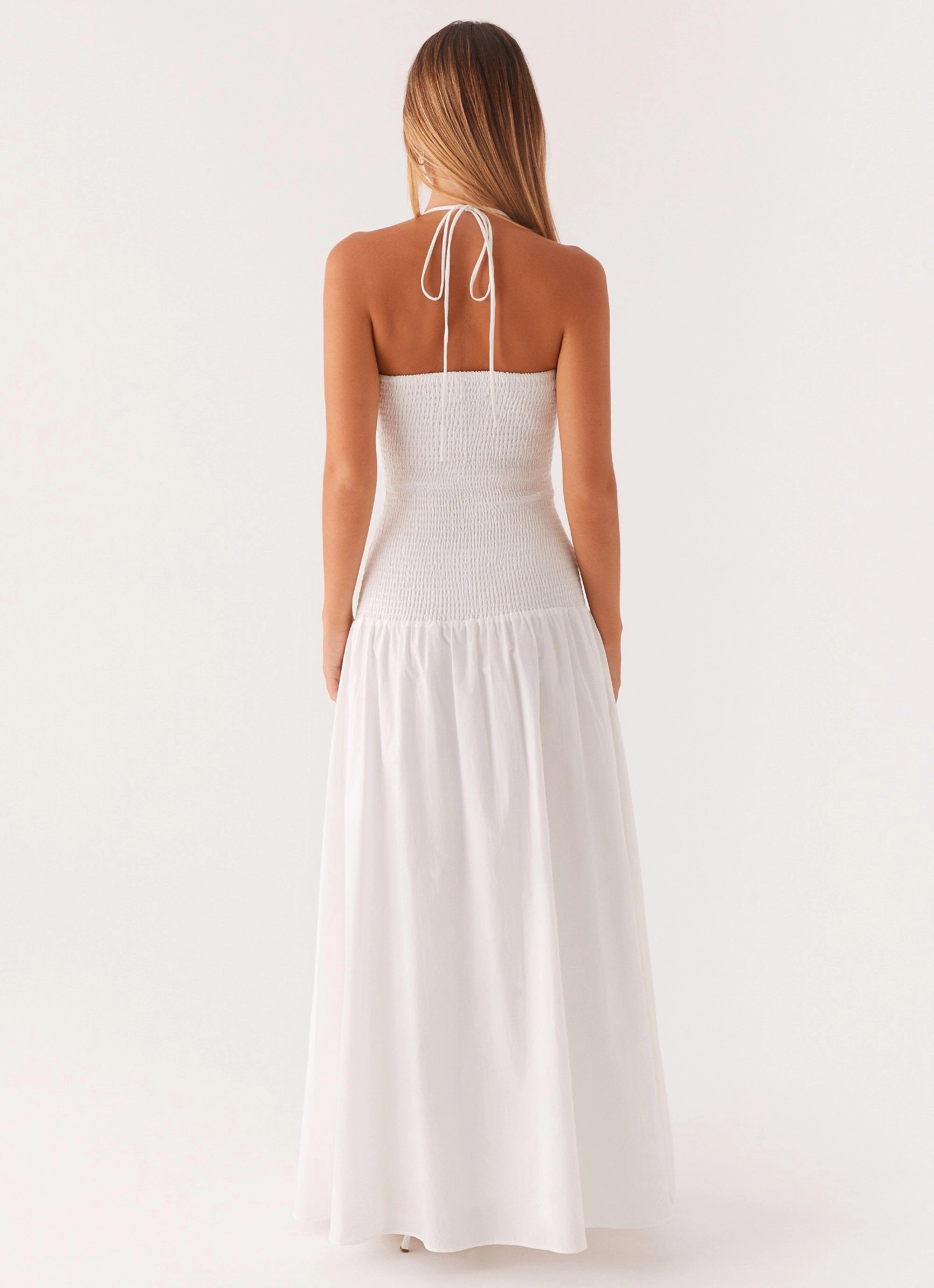 Zahra Maxi Dress - White Cozy Layers