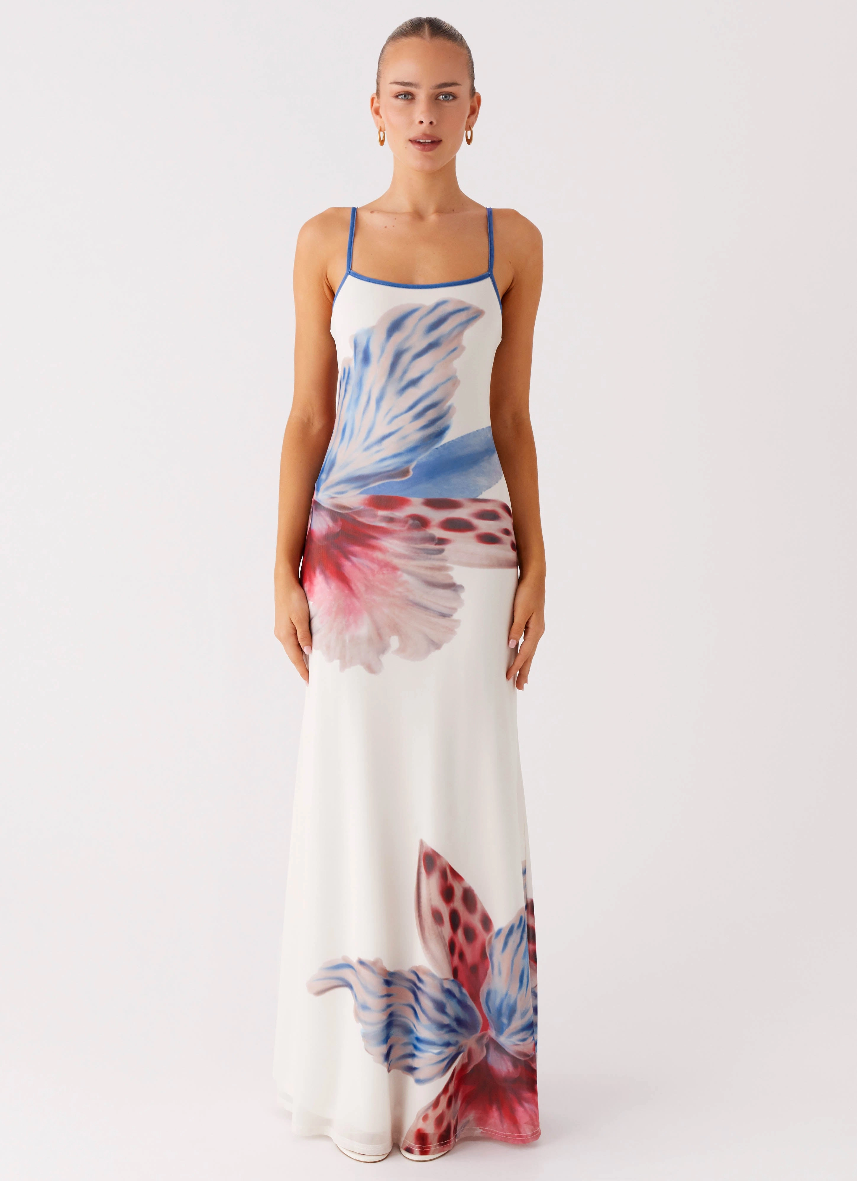 Seasonal Must-Have Everett Maxi Dress - White Sea Bloom