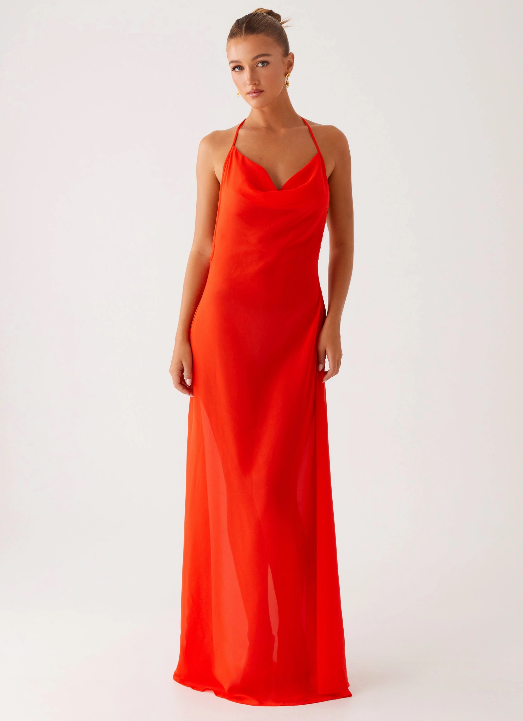 Fantasy Maxi Dress - Orange Basic Warm