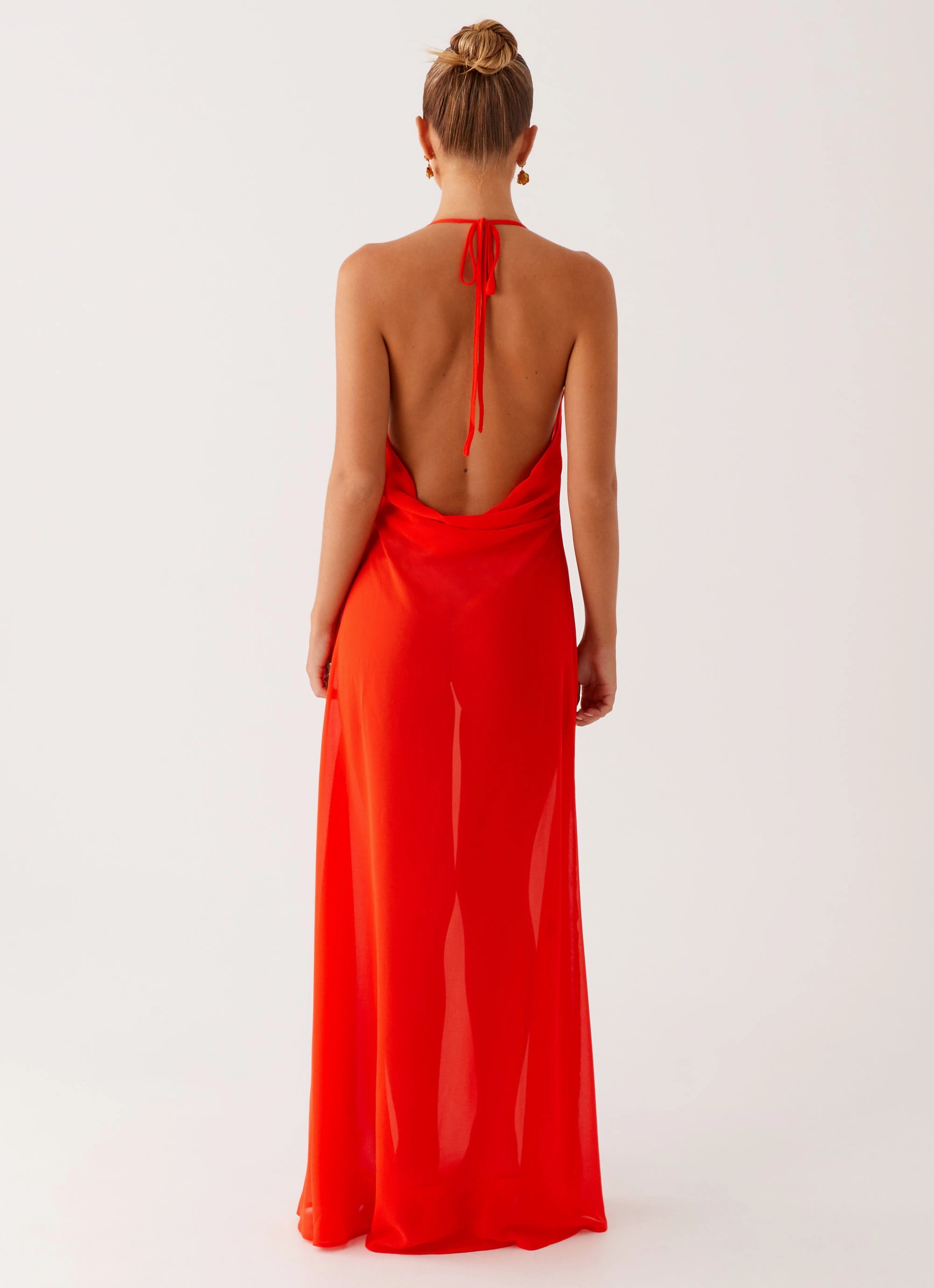 Fantasy Maxi Dress - Orange Cool Tone