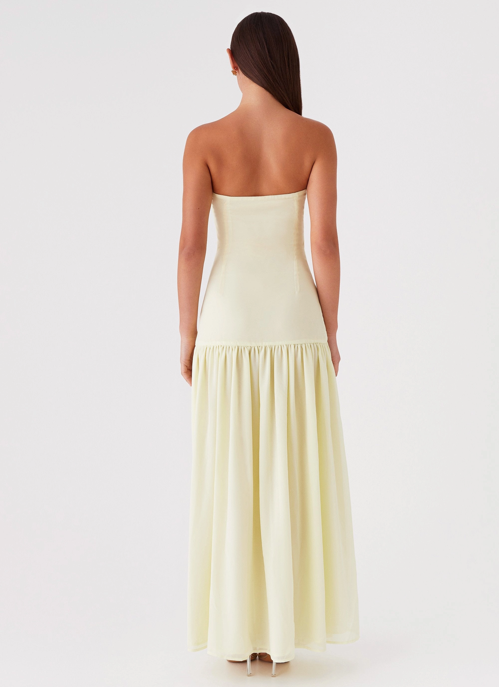 Everyday Piece Eden Strapless Maxi Dress - Yellow