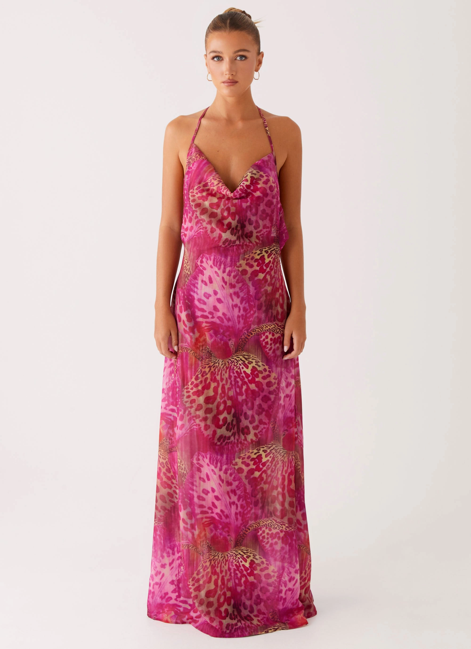 Flow Line Fantasy Maxi Dress - Lavender Lagoon