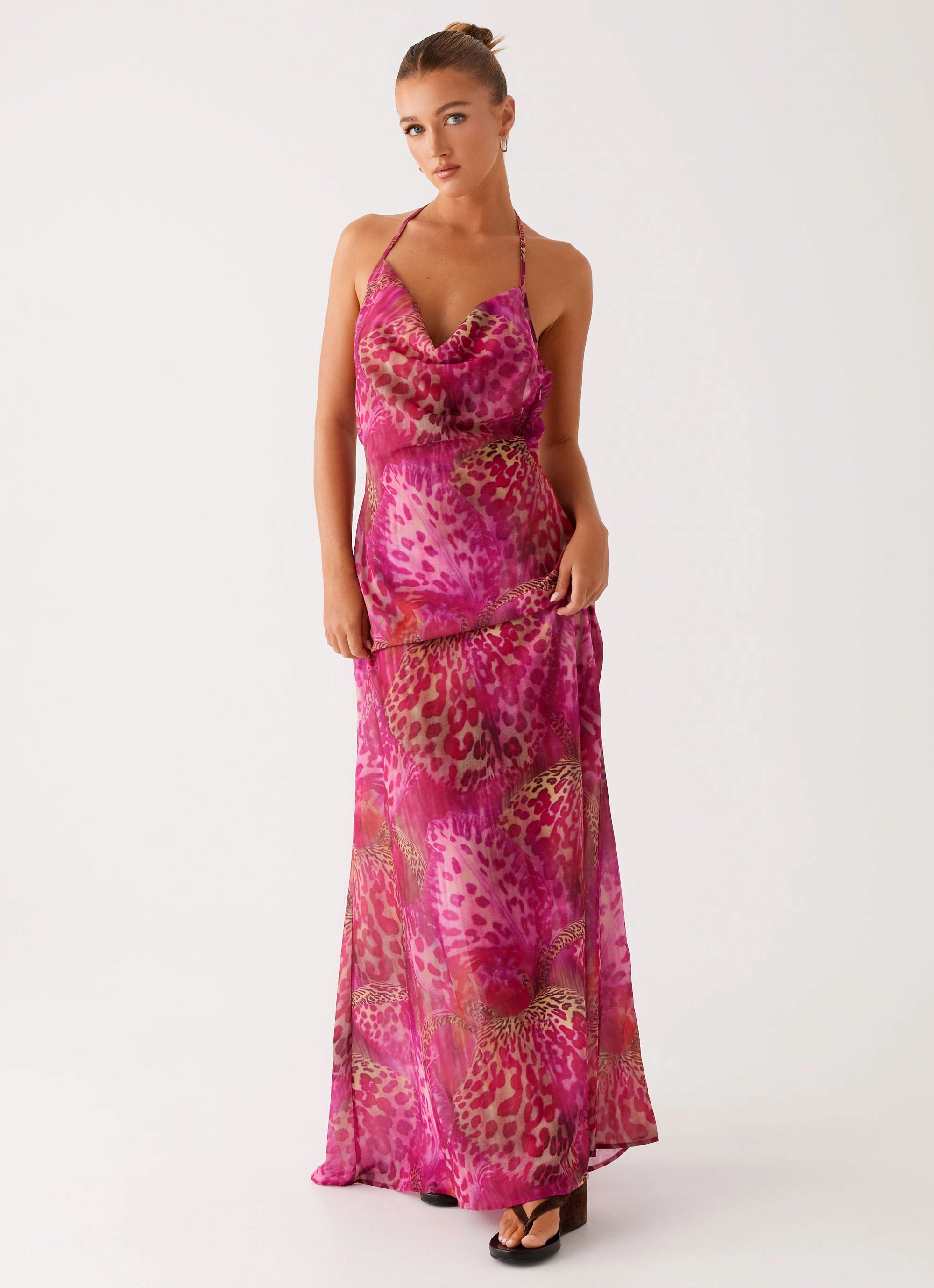 skin friendly light layering Fantasy Maxi Dress - Lavender Lagoon