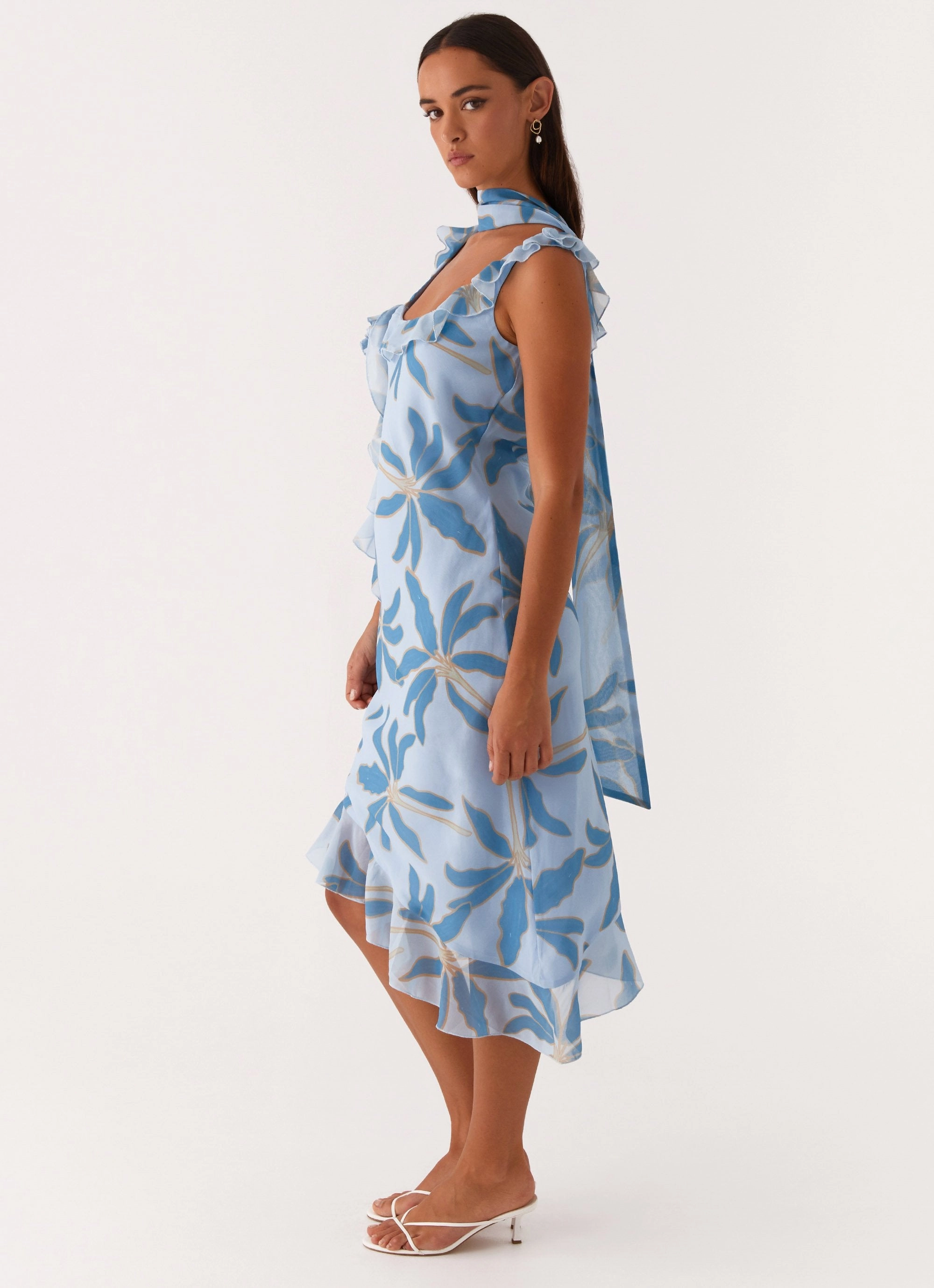 All-season All weather Fariday Midi Dress - Opulent Blue