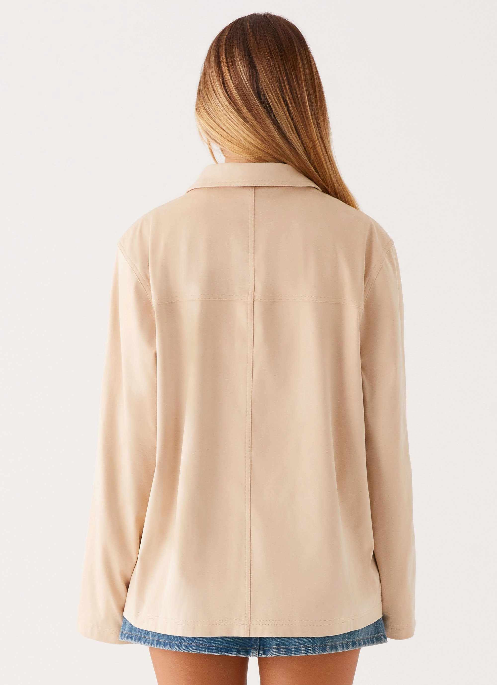 Notch Lapel Farley Jacket - Tan