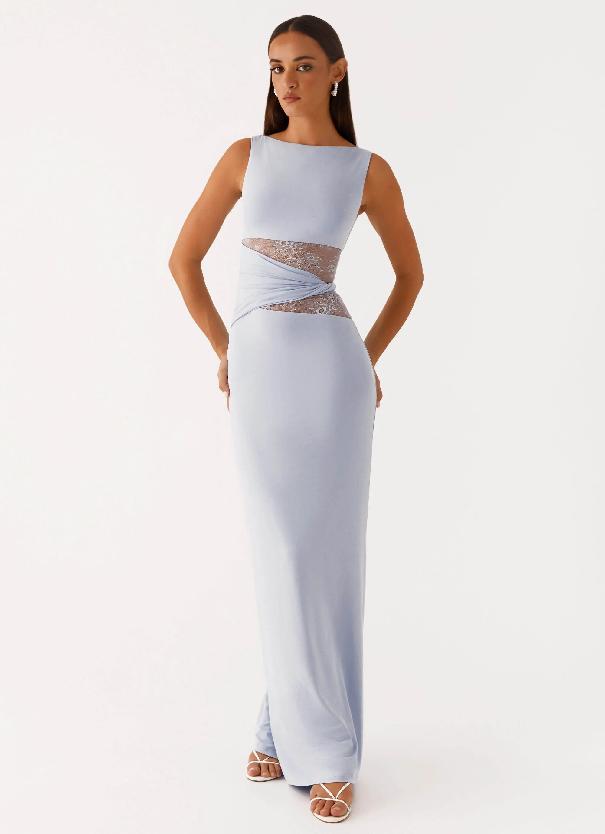 Karma Maxi Dress - Blue Elegant Wearable Everyday Movement