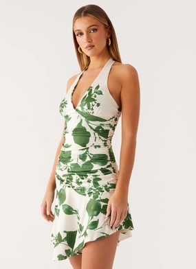 Colt Mini Dress - Verdant Bloom Elegant Look Smooth Edge