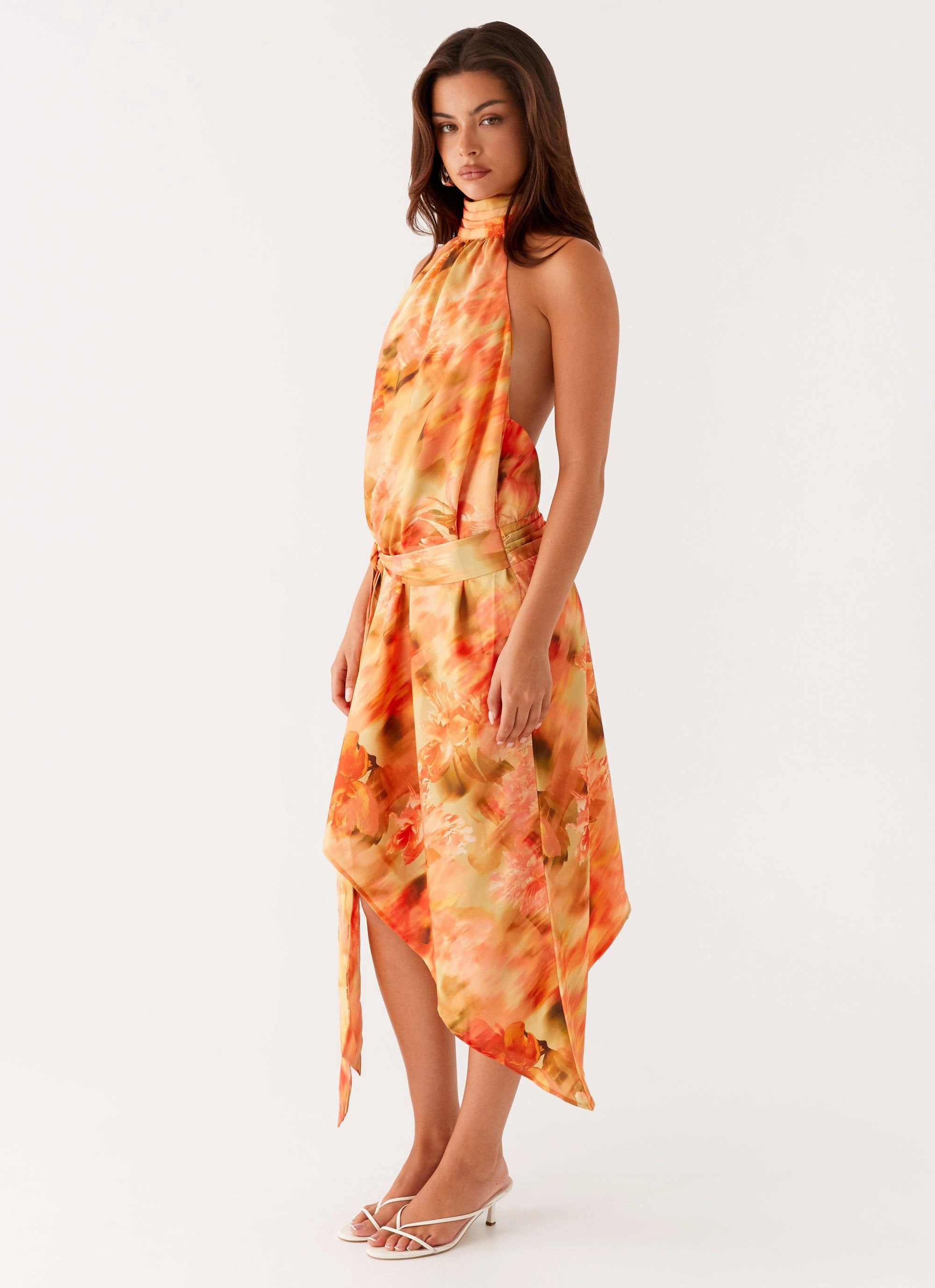 Lou Midi Dress - Sunset Floral Must-have