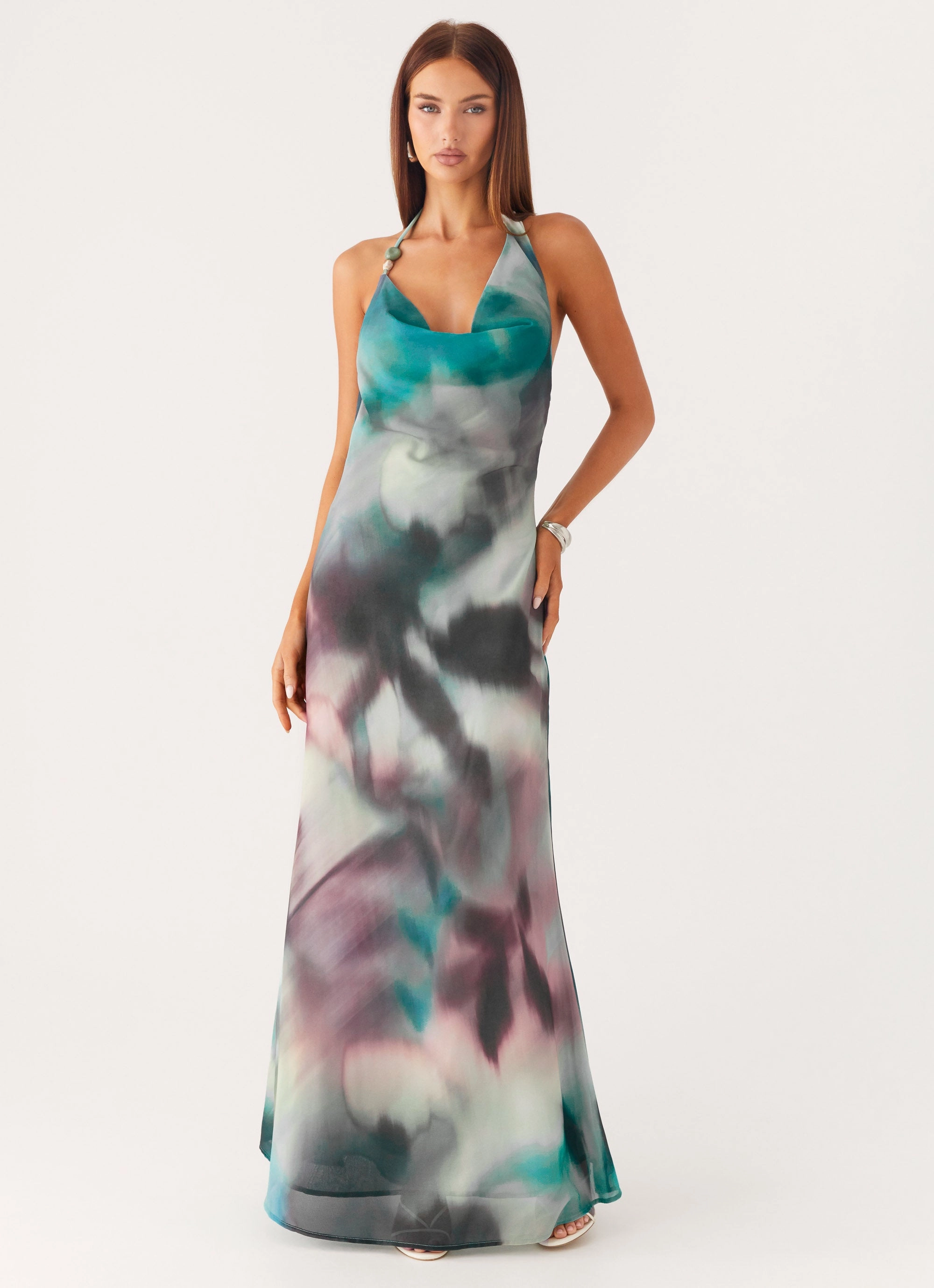 Lost At Sea Maxi Dress - Sea Splash Noble Glow