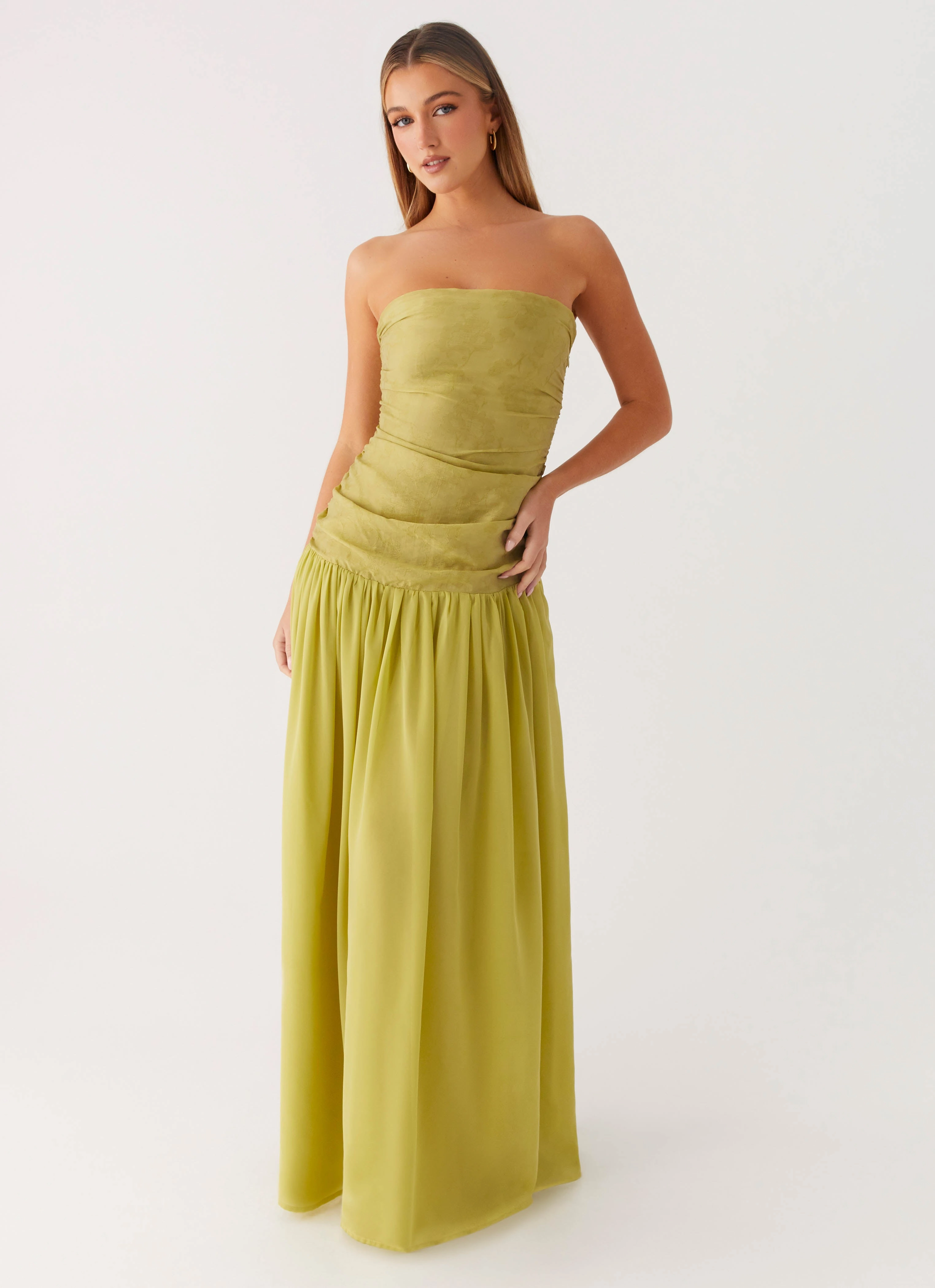 Dreamer Maxi Dress - Lime Zest Versatile Wear Soft Stretch