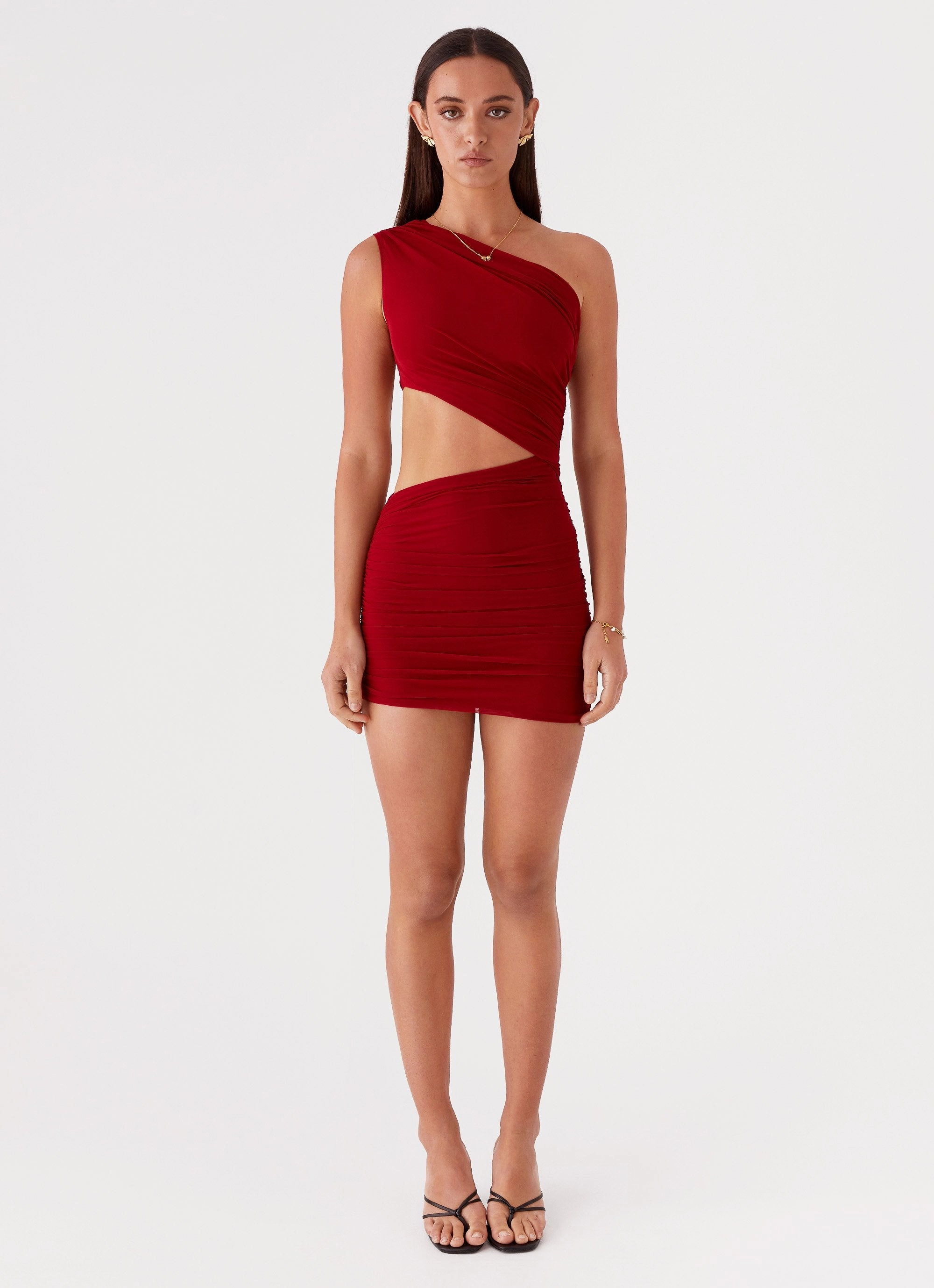 Addie Mini Dress - Ruby Red ReinforcedHem