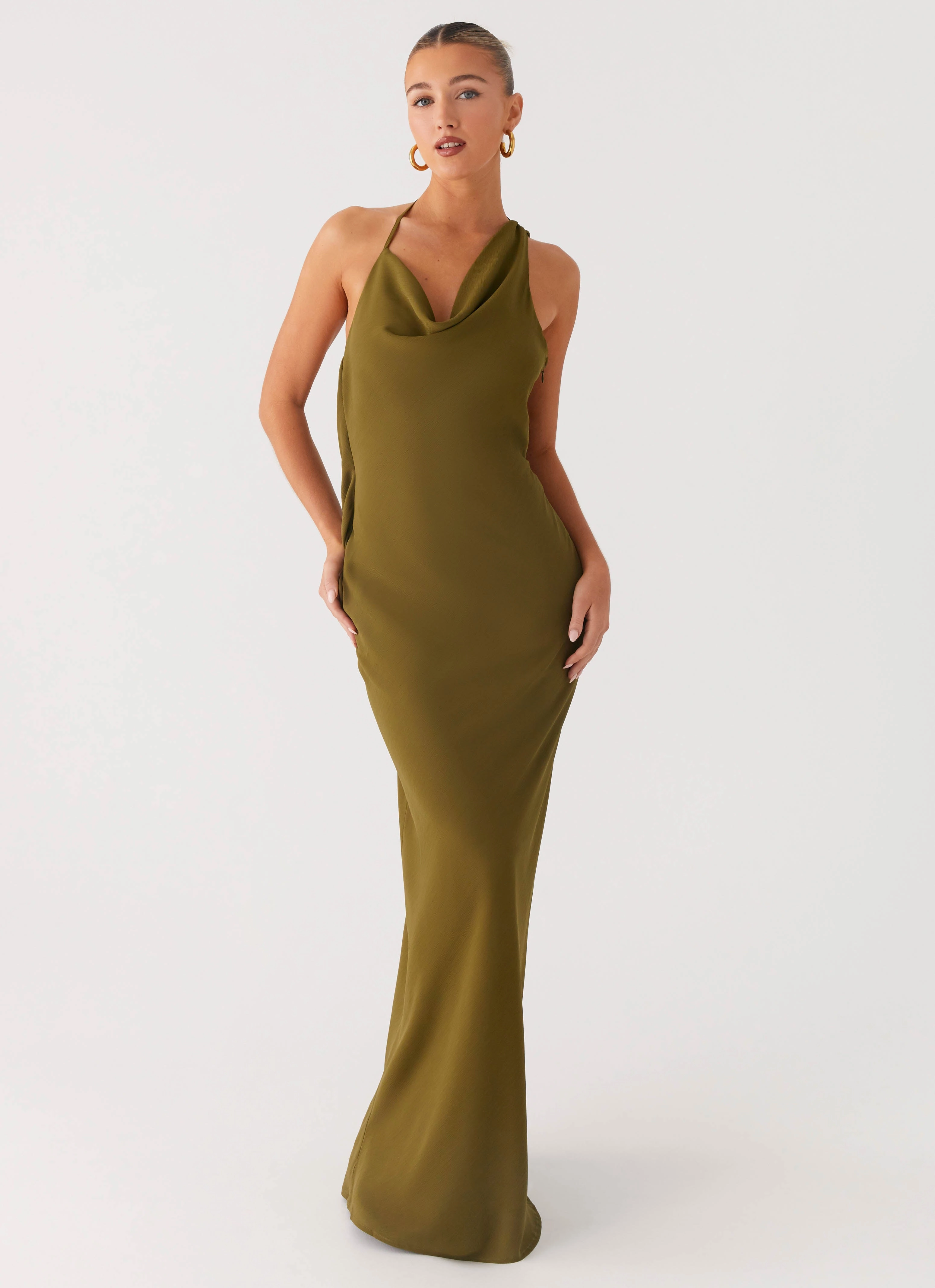 Opal Glow Maxi Dress - Khaki Body Ease Fresh Combo