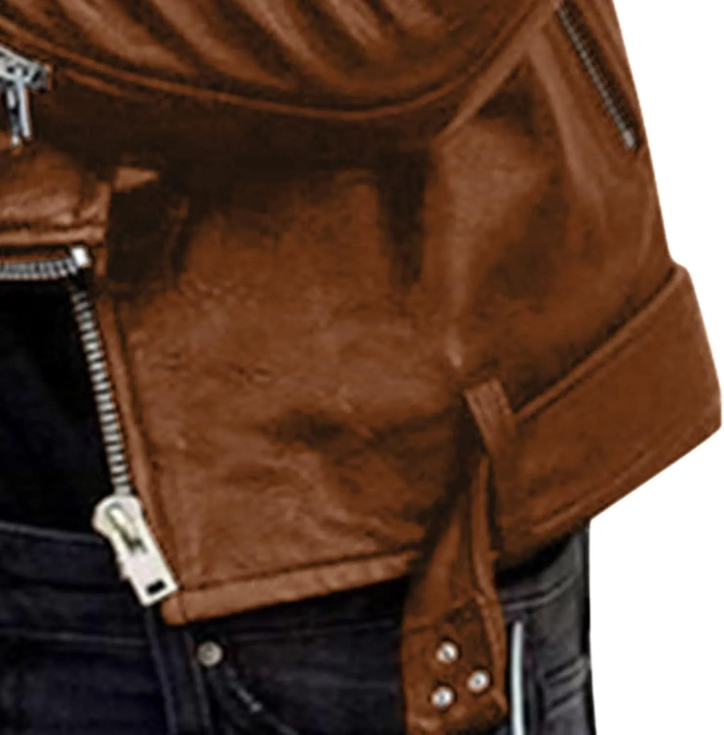Faux Leather Jacket for Women, Moto Biker Motocycle Coat Lightweight Blazer Fashion Cropped Bomber Jackets Outerwear