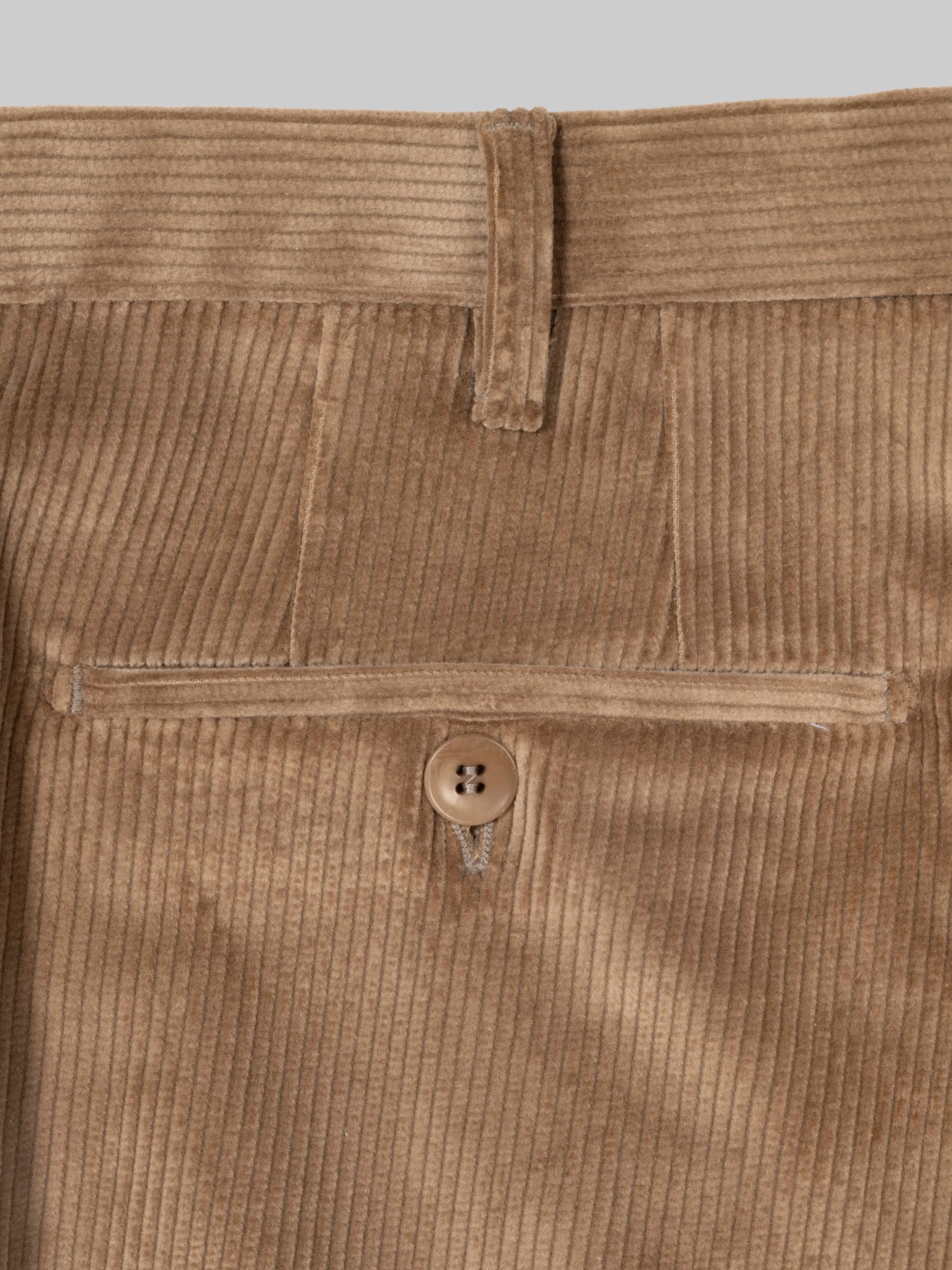 Fawn corduroy big wale