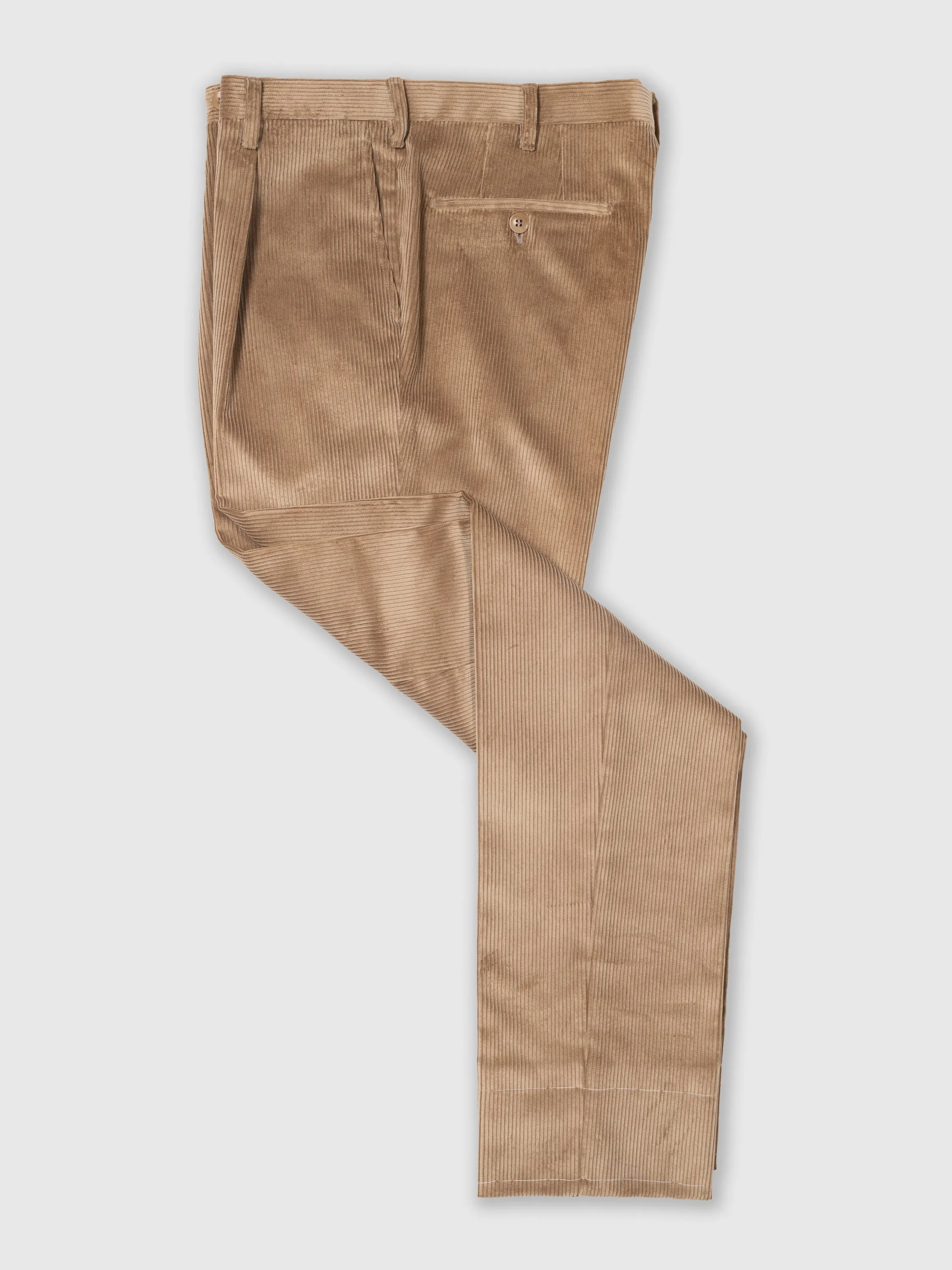 Fawn corduroy big wale