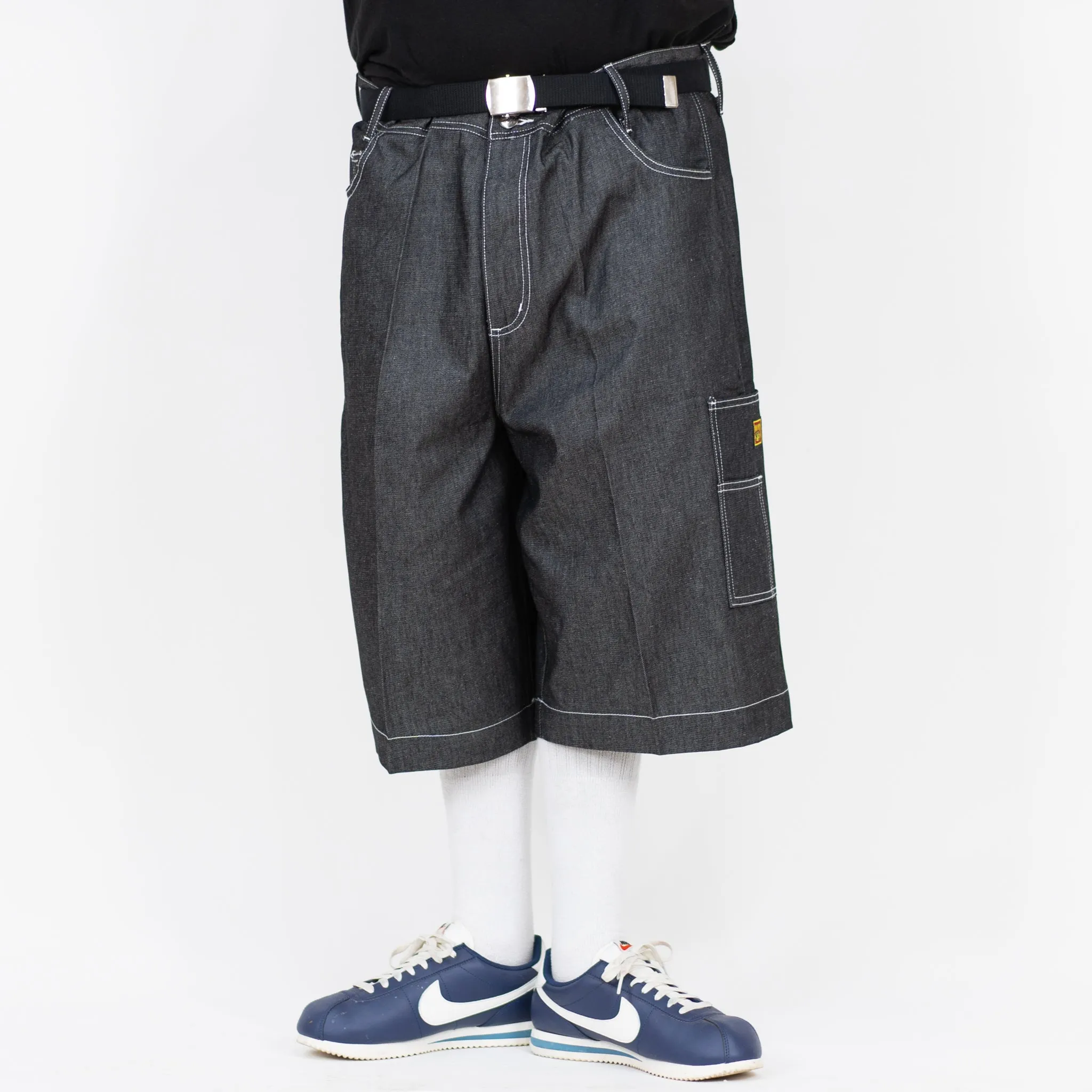 FB County Hard Denim Utility Shorts