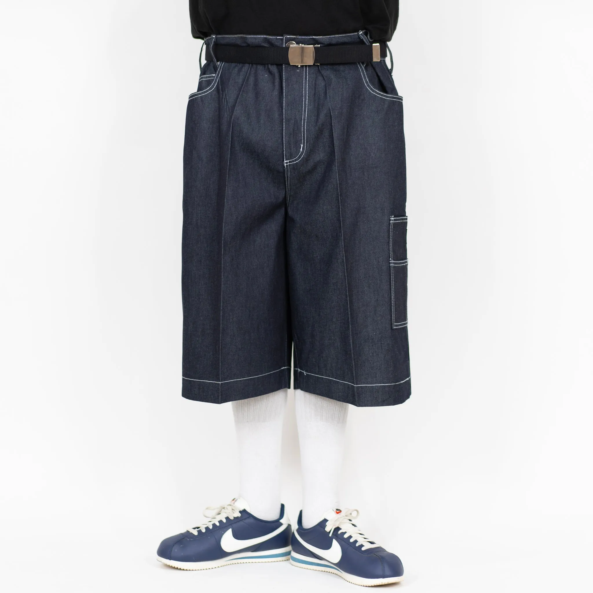 FB County Hard Denim Utility Shorts