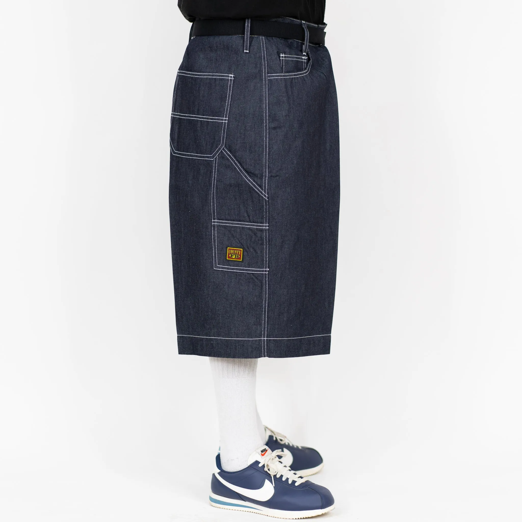 FB County Hard Denim Utility Shorts