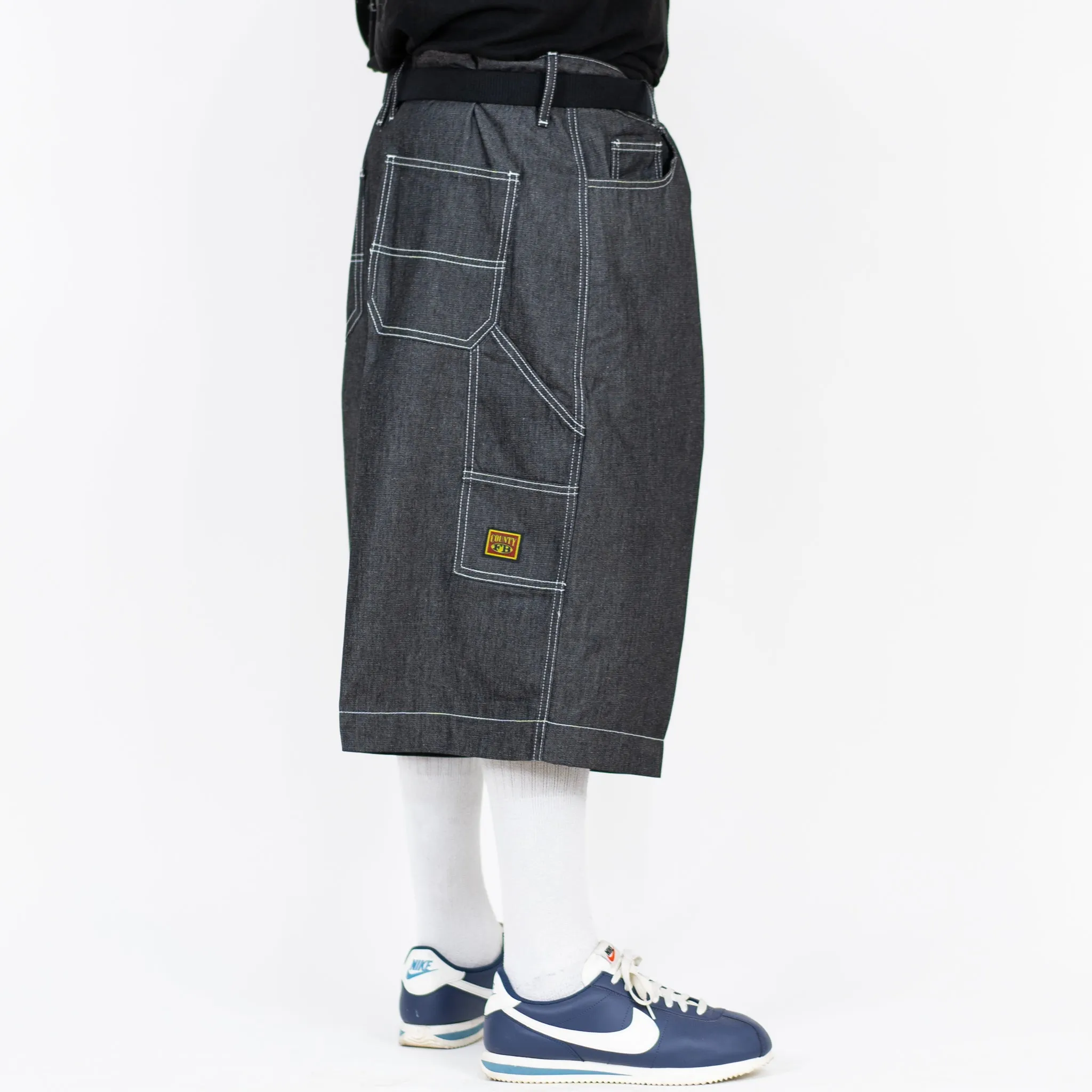 FB County Hard Denim Utility Shorts