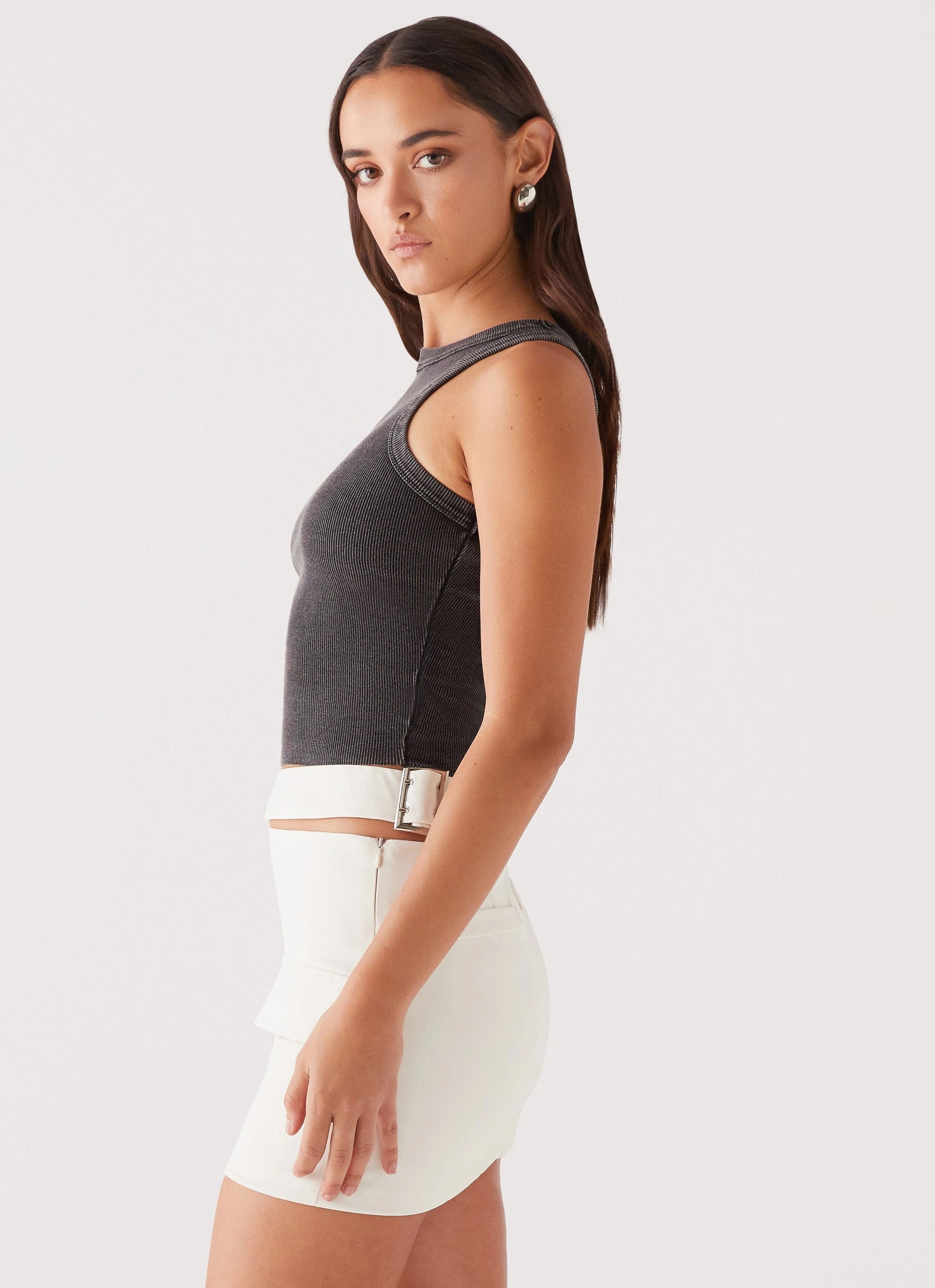Danger Zone Cut Out Mini Skirt - Ivory Resale Value