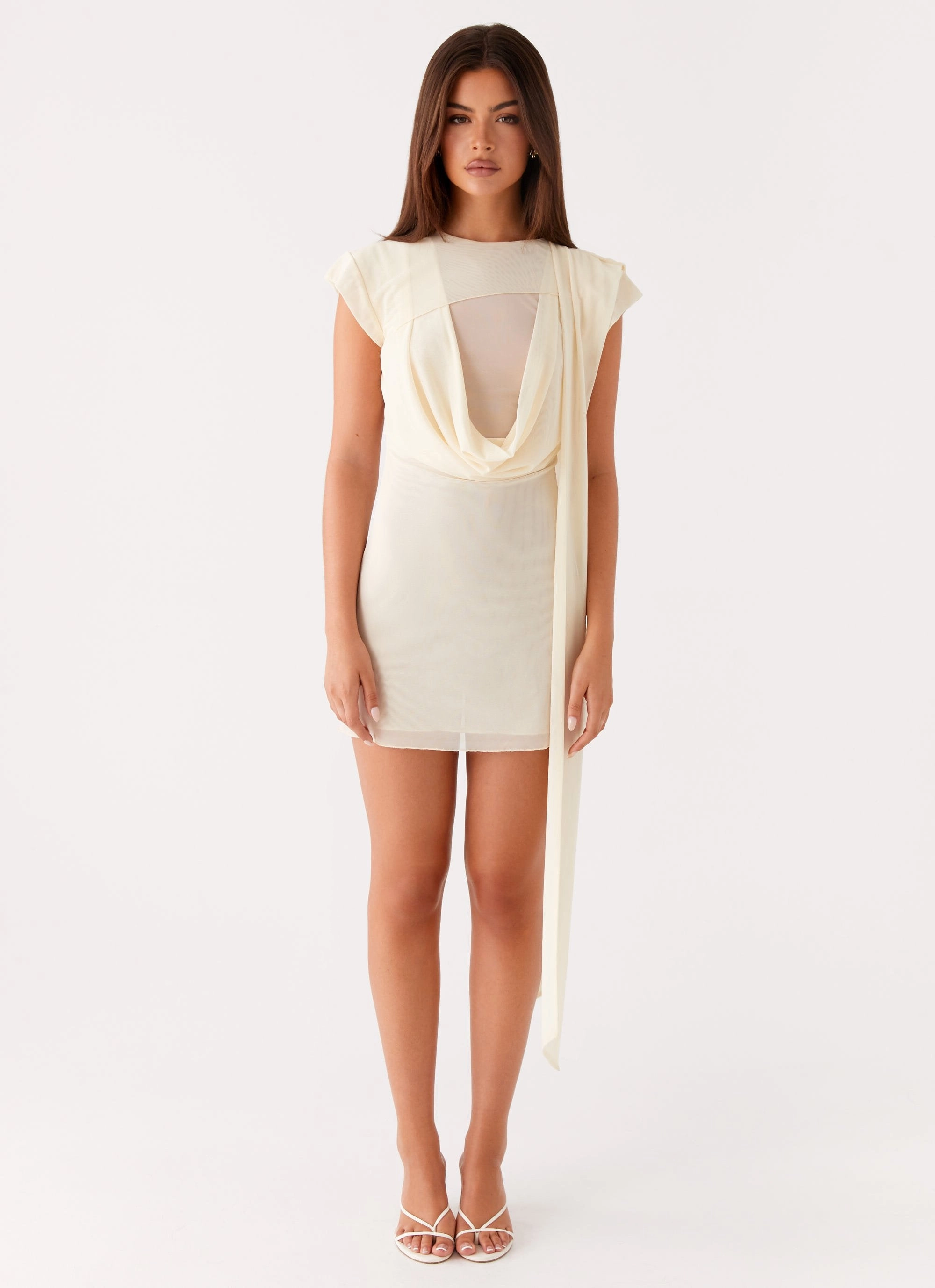 Felipe Mini Dress - Yellow Travel Option Artistic Flair