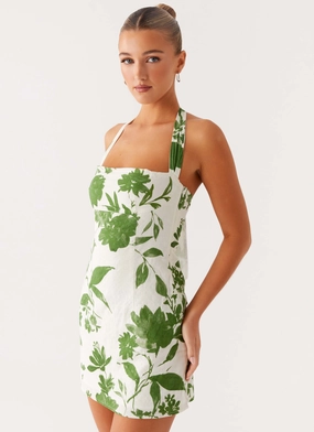 Chic Style Wear Melora Mini Dress - Verdant Bloom