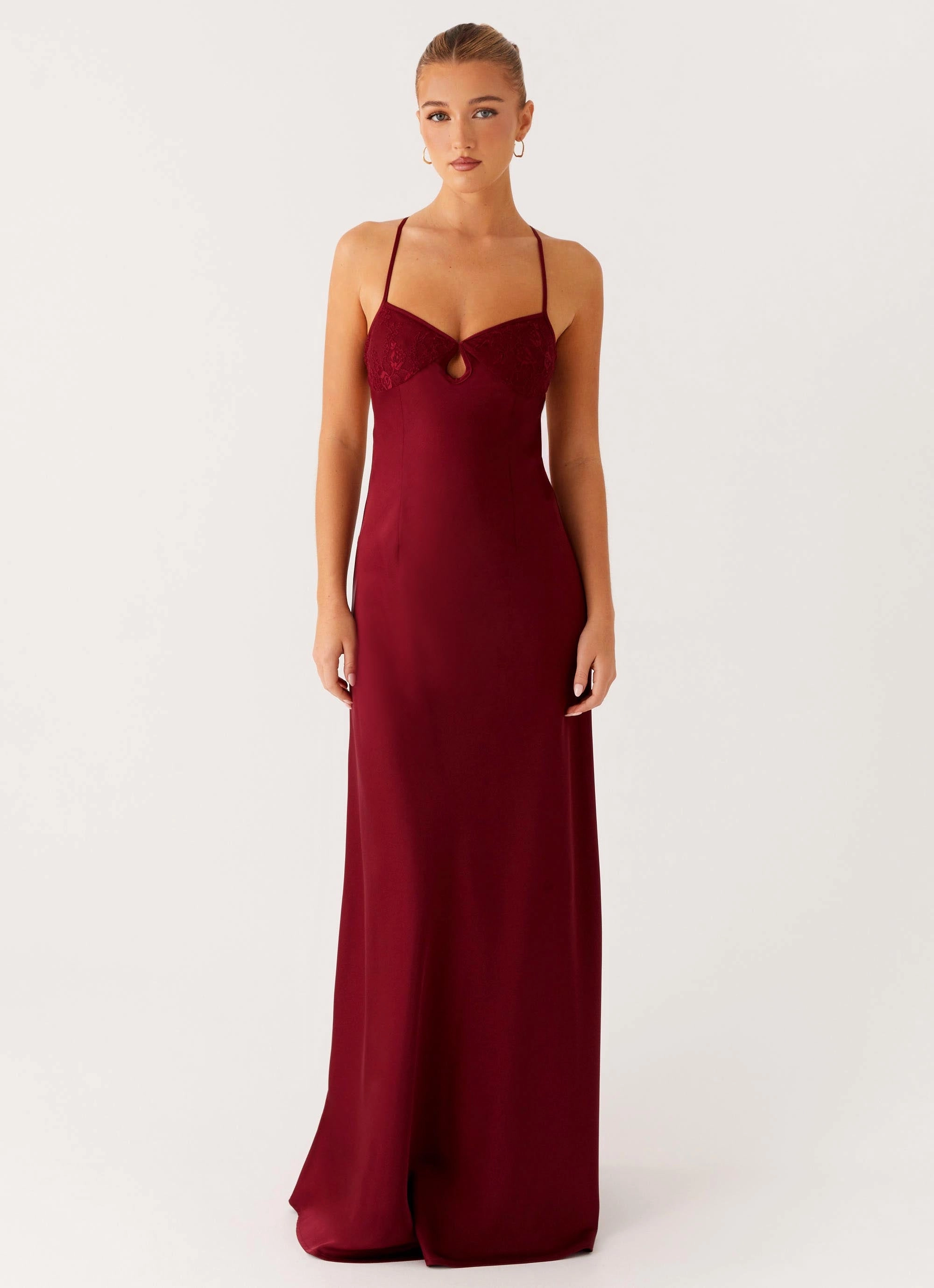 New Mood Joanie Maxi Dress - Maroon
