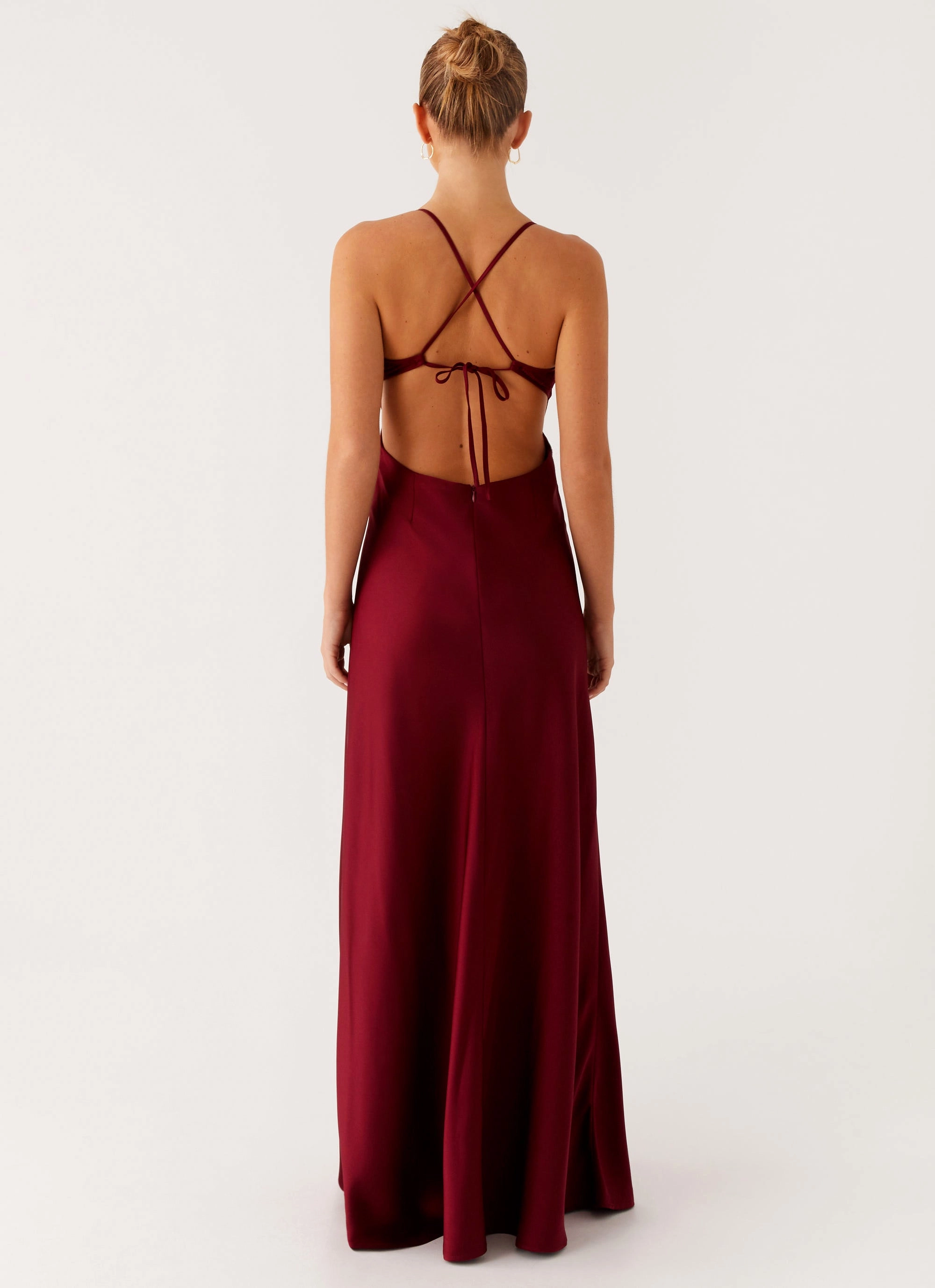 Nordic Calm Joanie Maxi Dress - Maroon