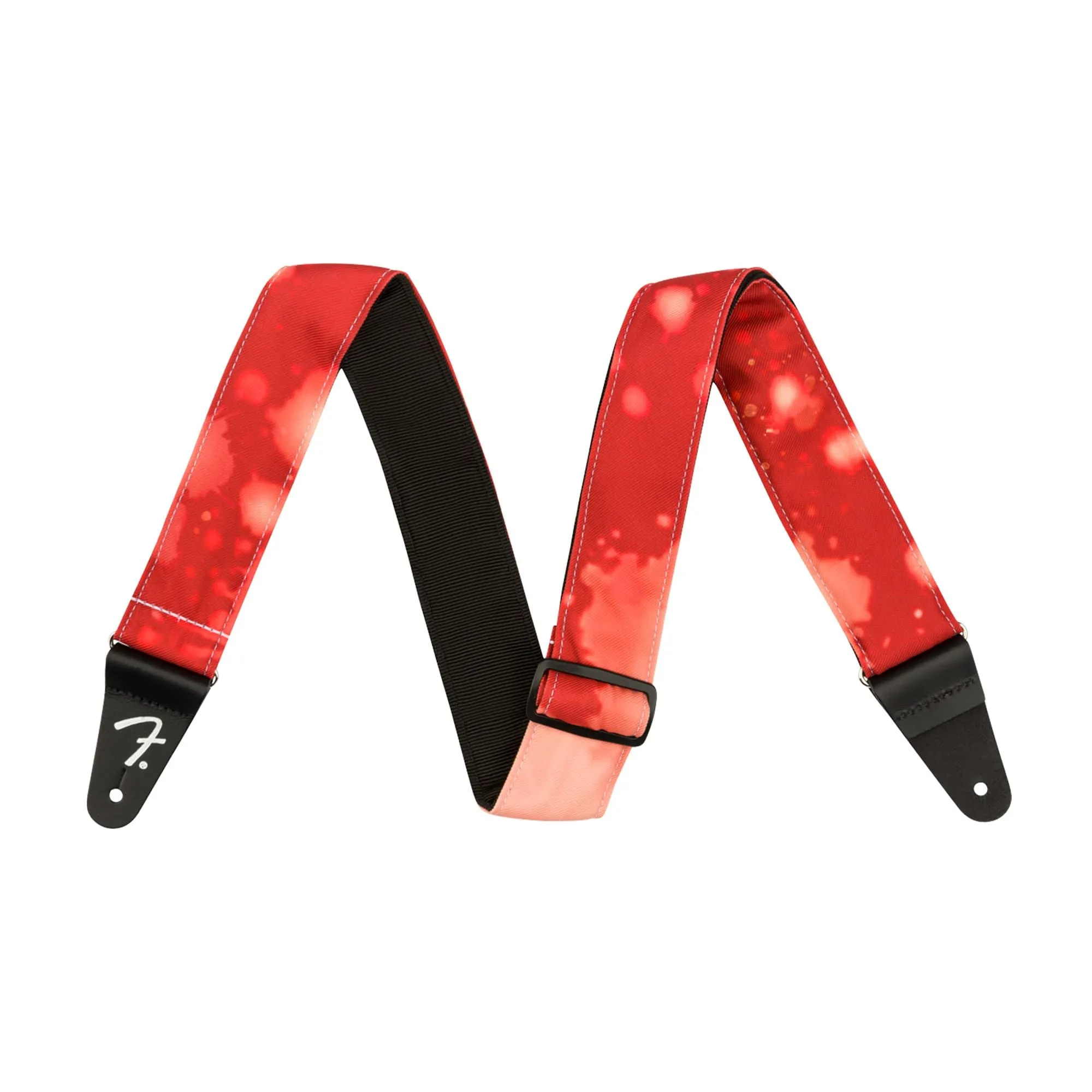 Fender Tie Dye Acid Wash Guitar Strap Red