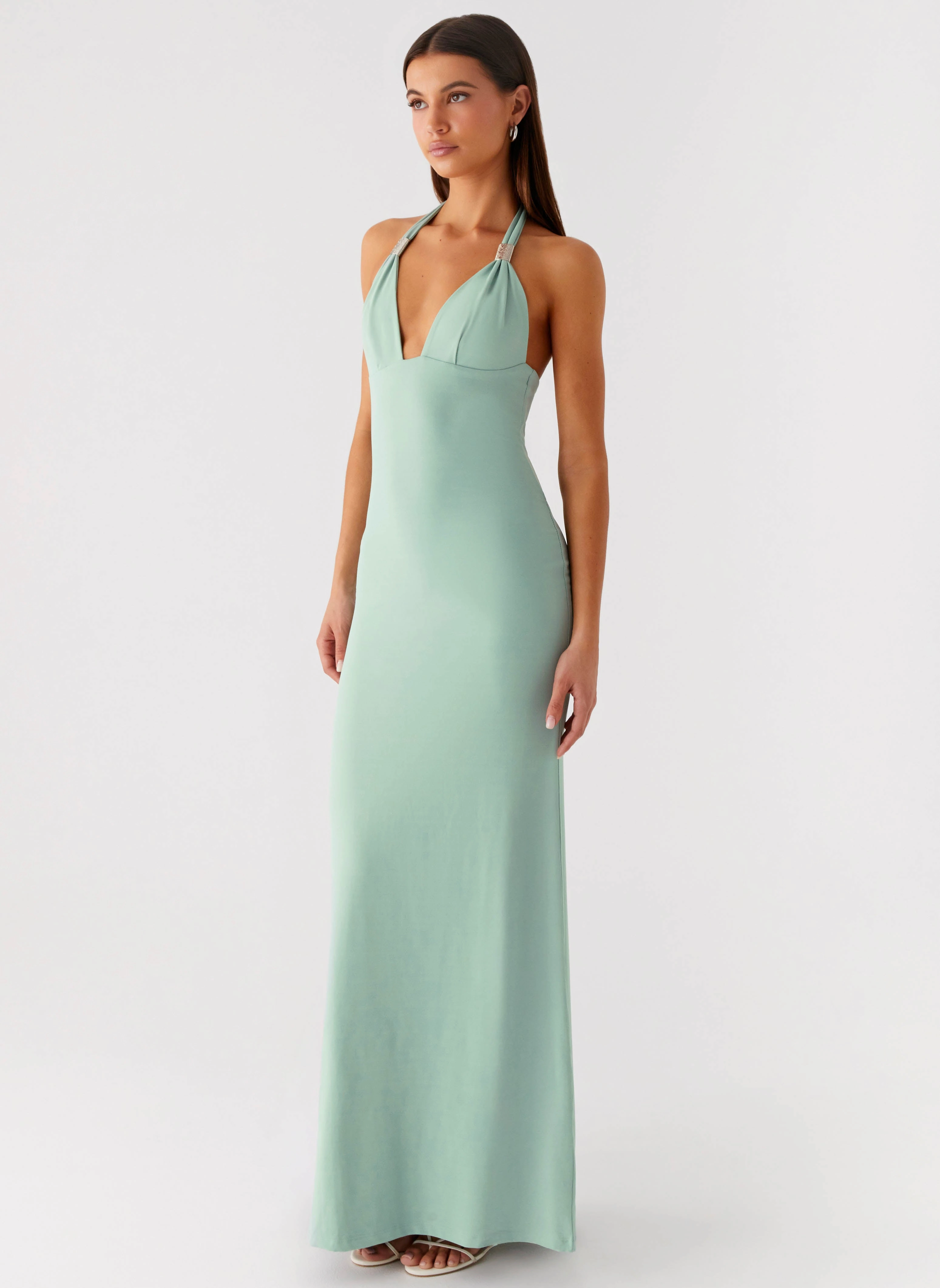Fern Valley Maxi Dress - Sage NonSlipClosure