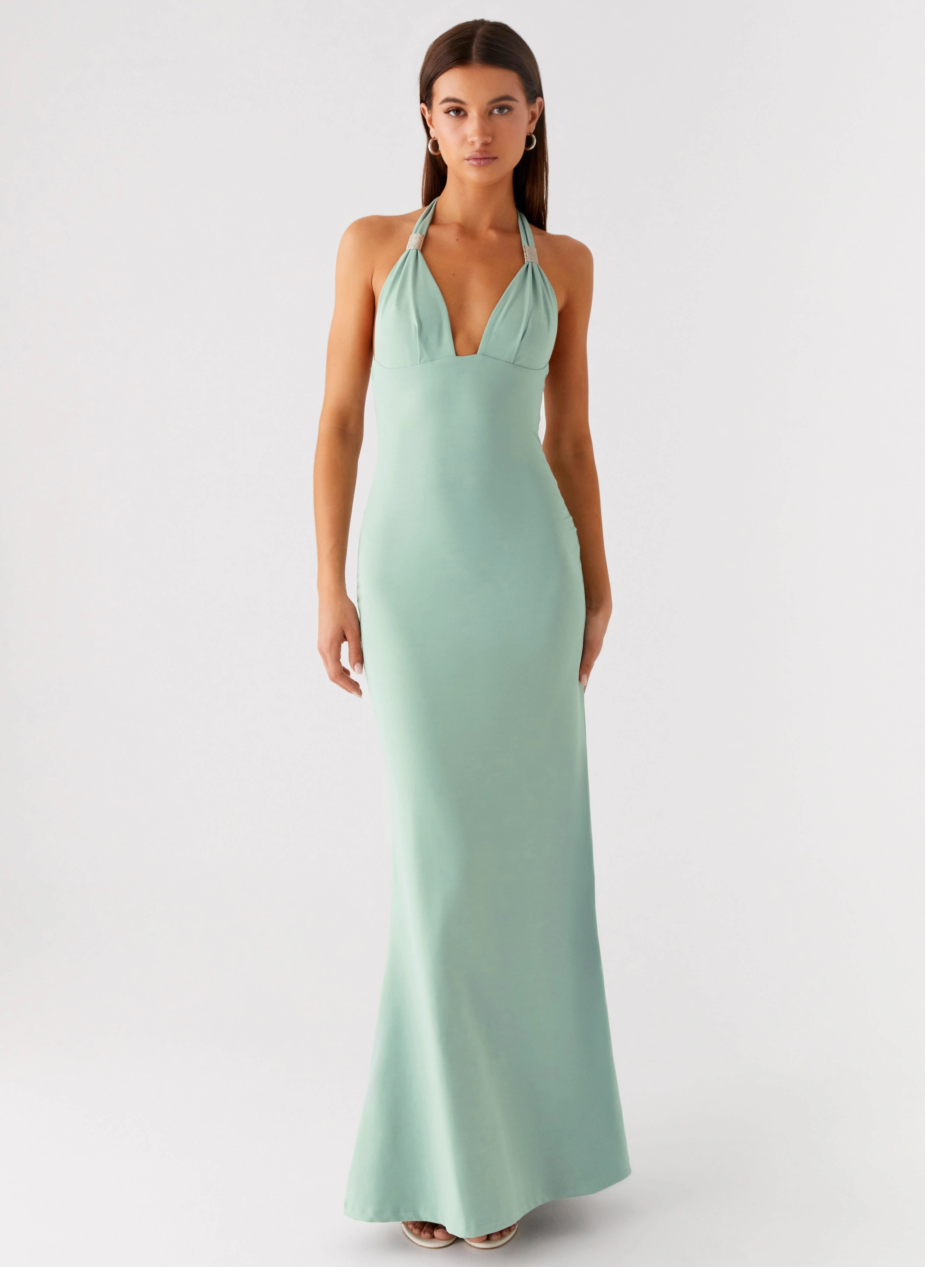 Fern Valley Maxi Dress - Sage Classic and Modern Celebration Wear