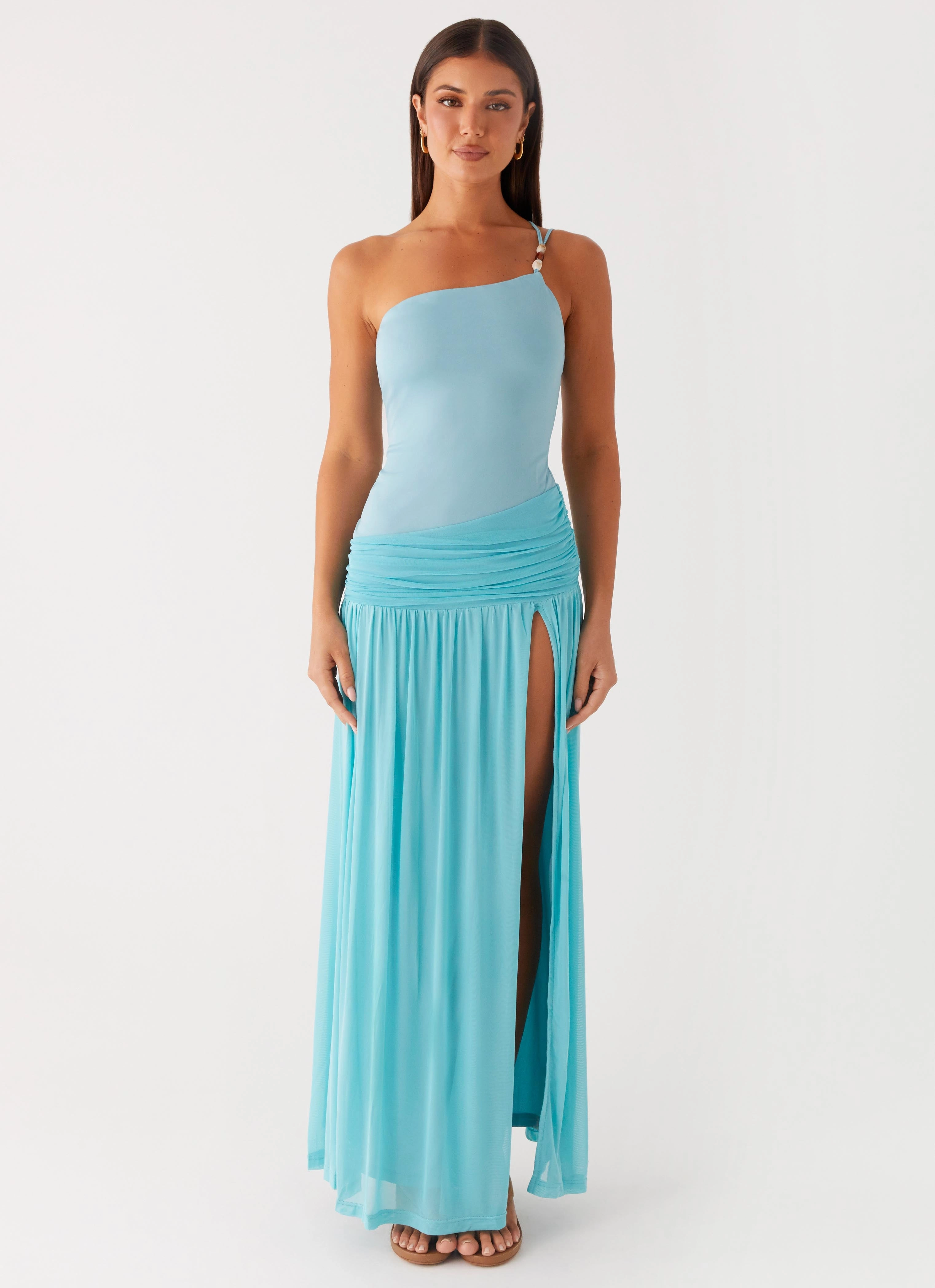 New Mood Aurelia Maxi Dress - Aqua