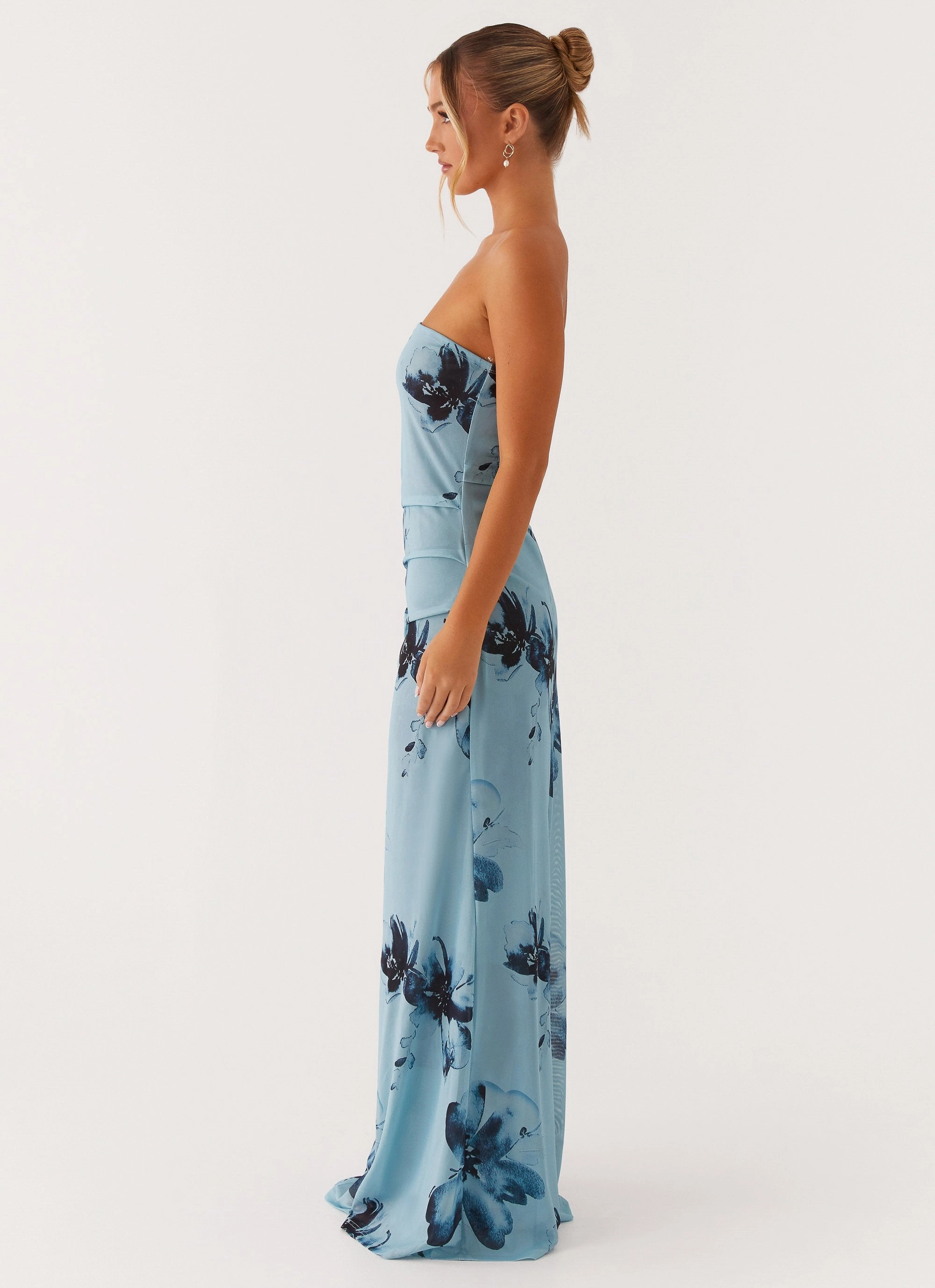 LowProfileZipper Field Of Dreams Maxi Dress - Blue Black Floral