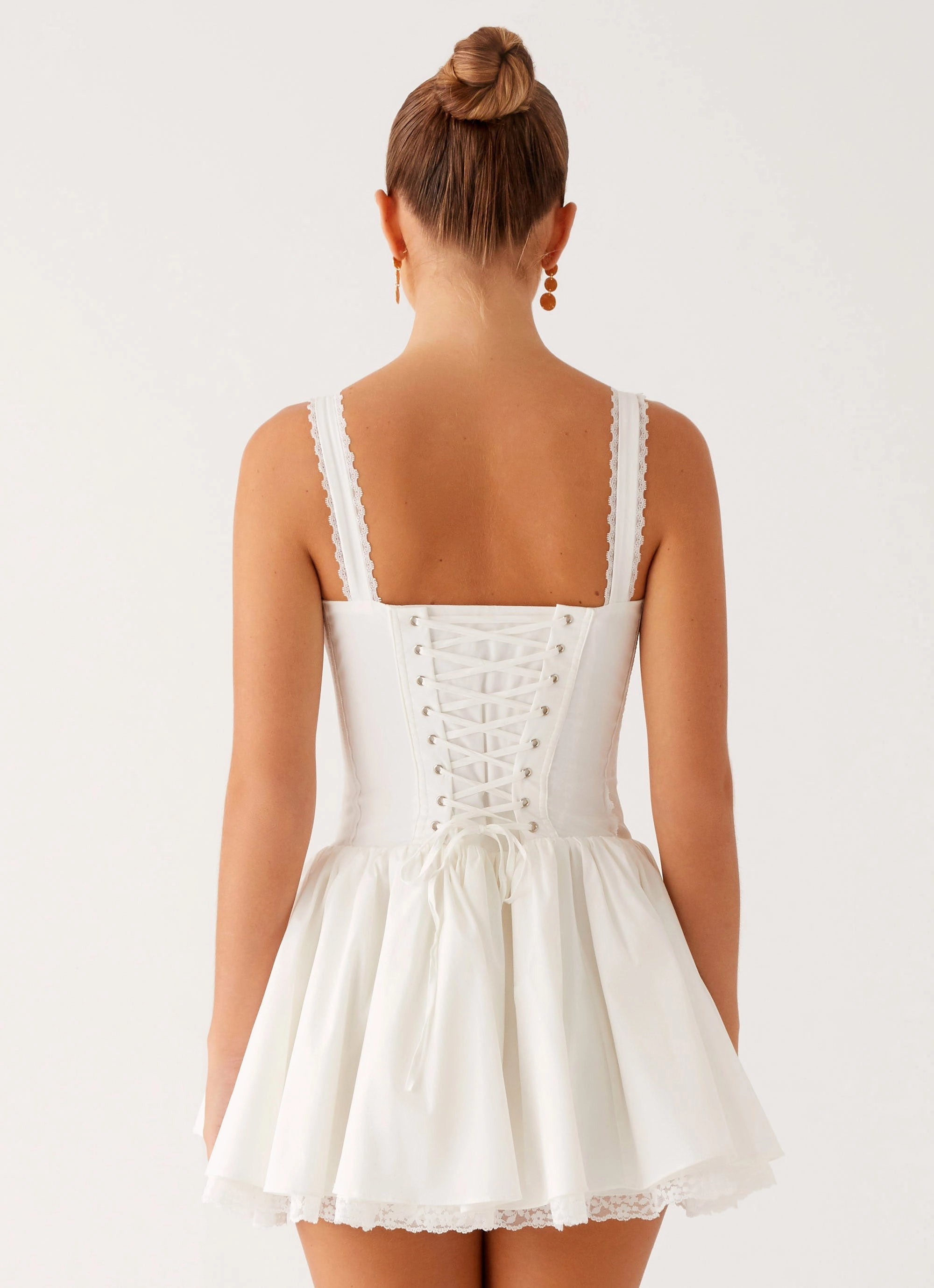 Lacie Mini Dress - White Cool Structure