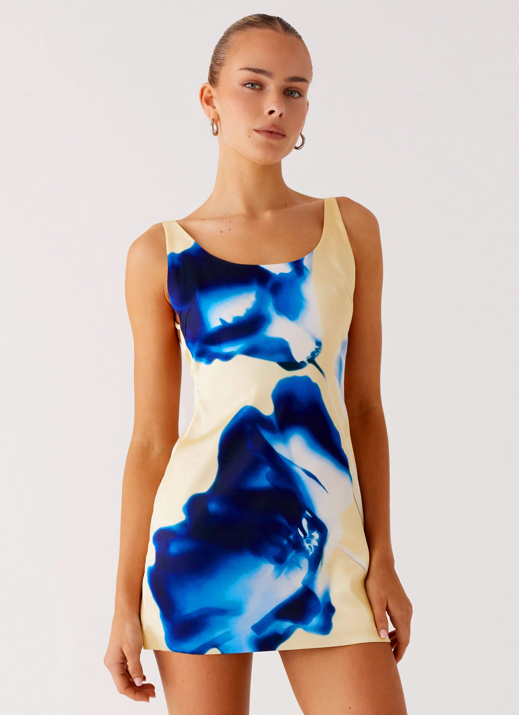 Silky Shine Clean Mood You Know Me Mini Dress - Heirloom Floral