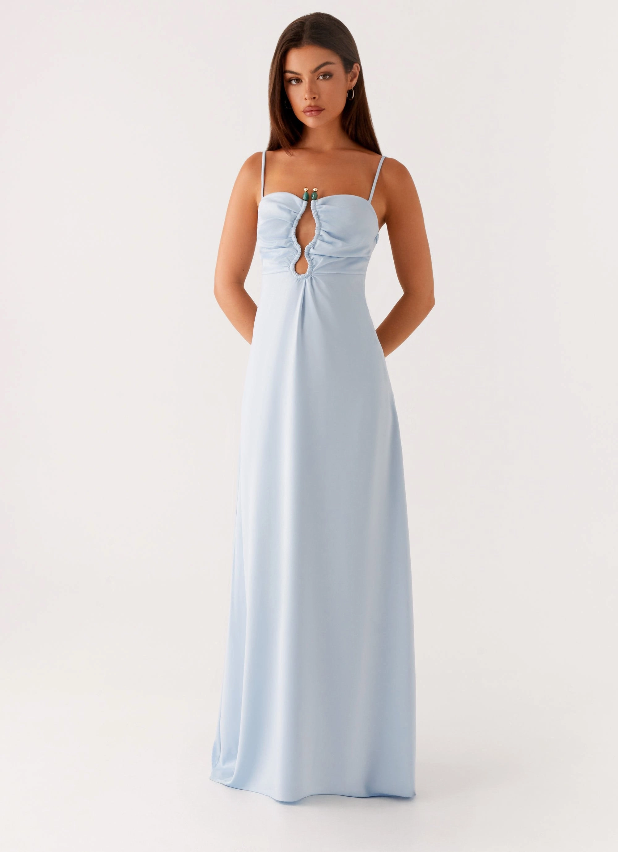 Zelda Maxi Dress - Blue Day Romance Soft Tones