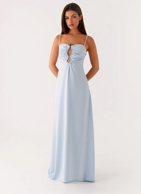 Zelda Maxi Dress - Blue Day Romance Soft Tones