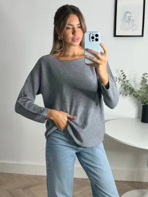 Home Layer Lightweight Material Lottie Jumper / Grey